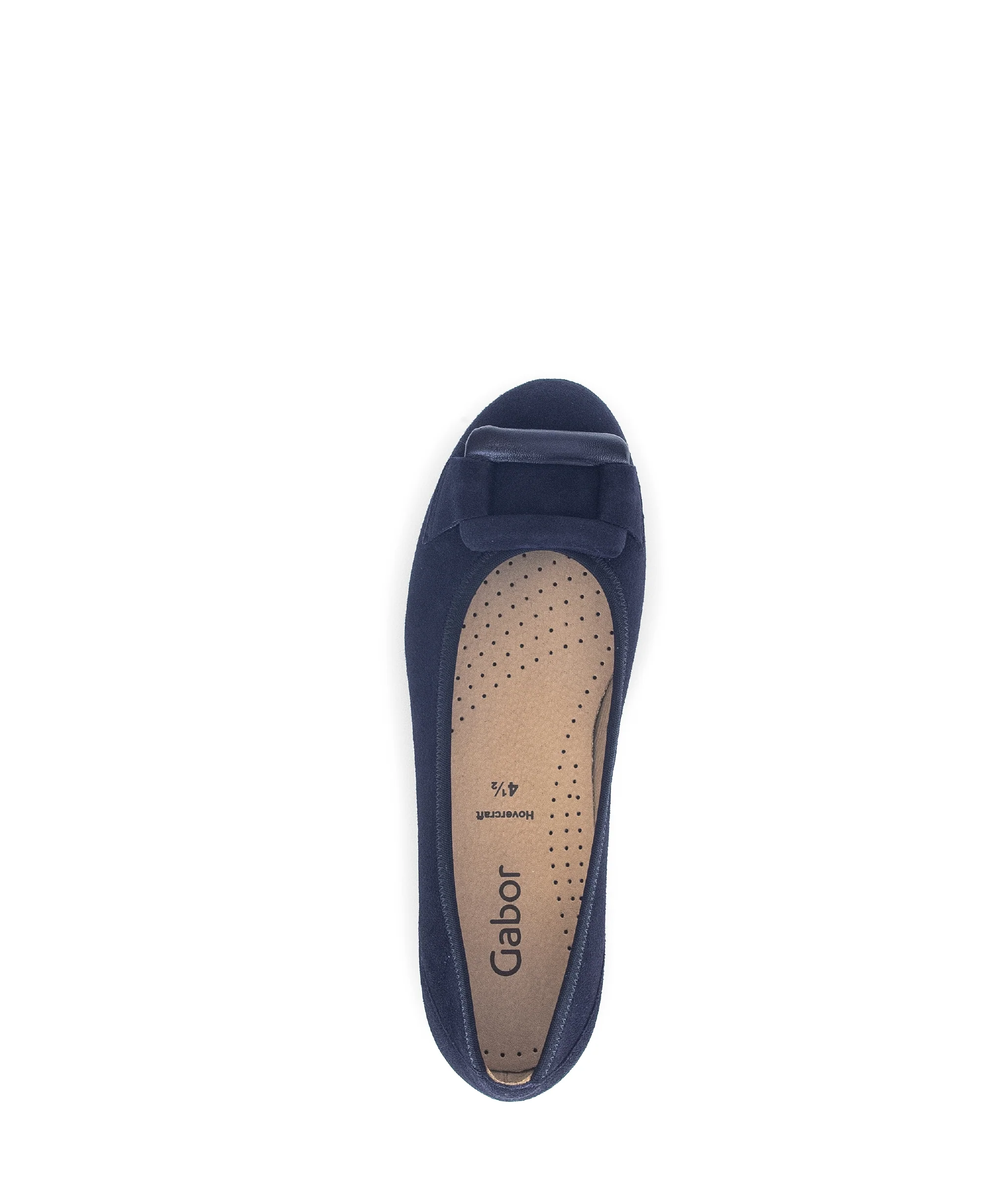 Ballerines bleues en cuir velours - Image 3