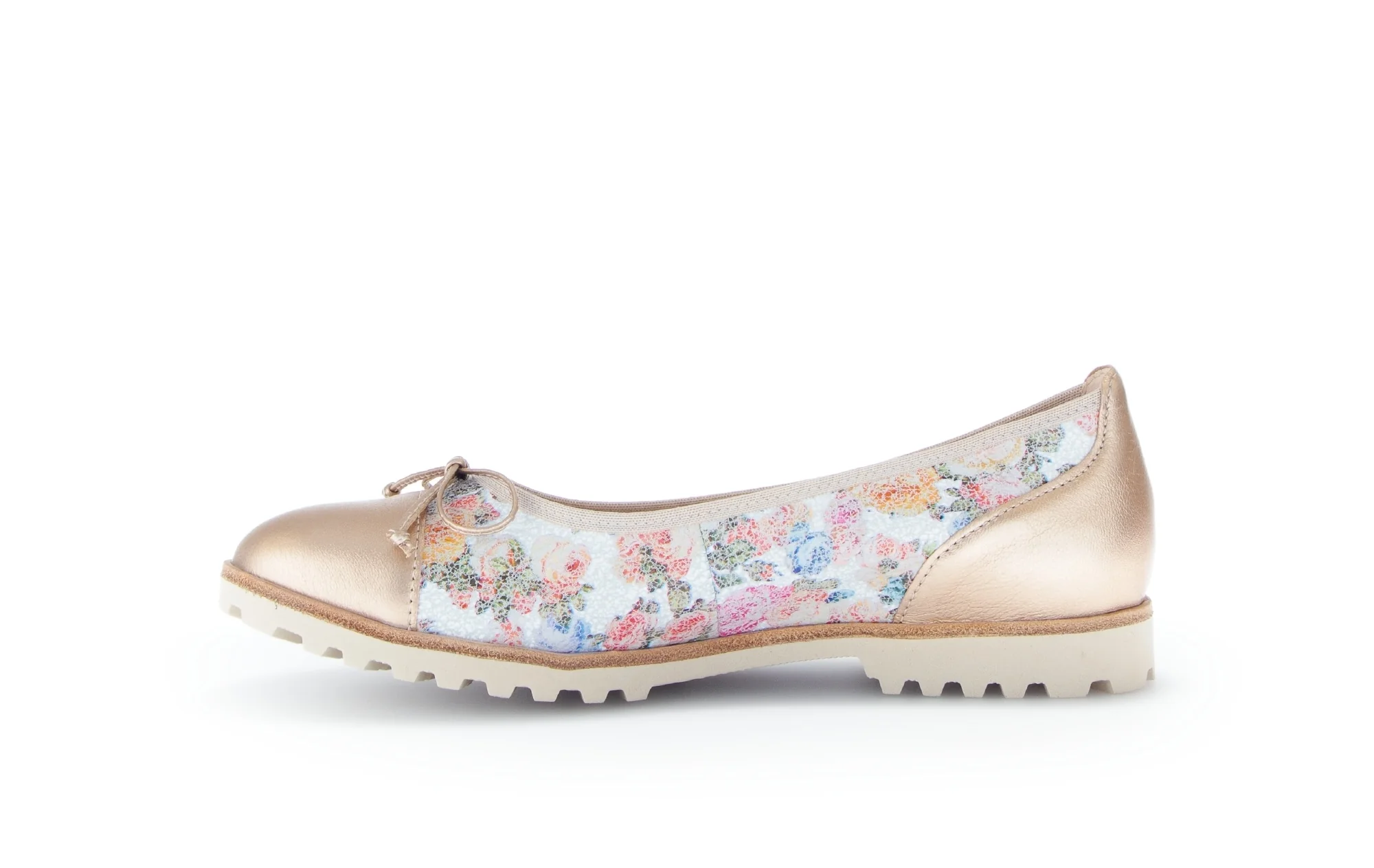 Ballerines fleuries en cuir lisse - Image 2
