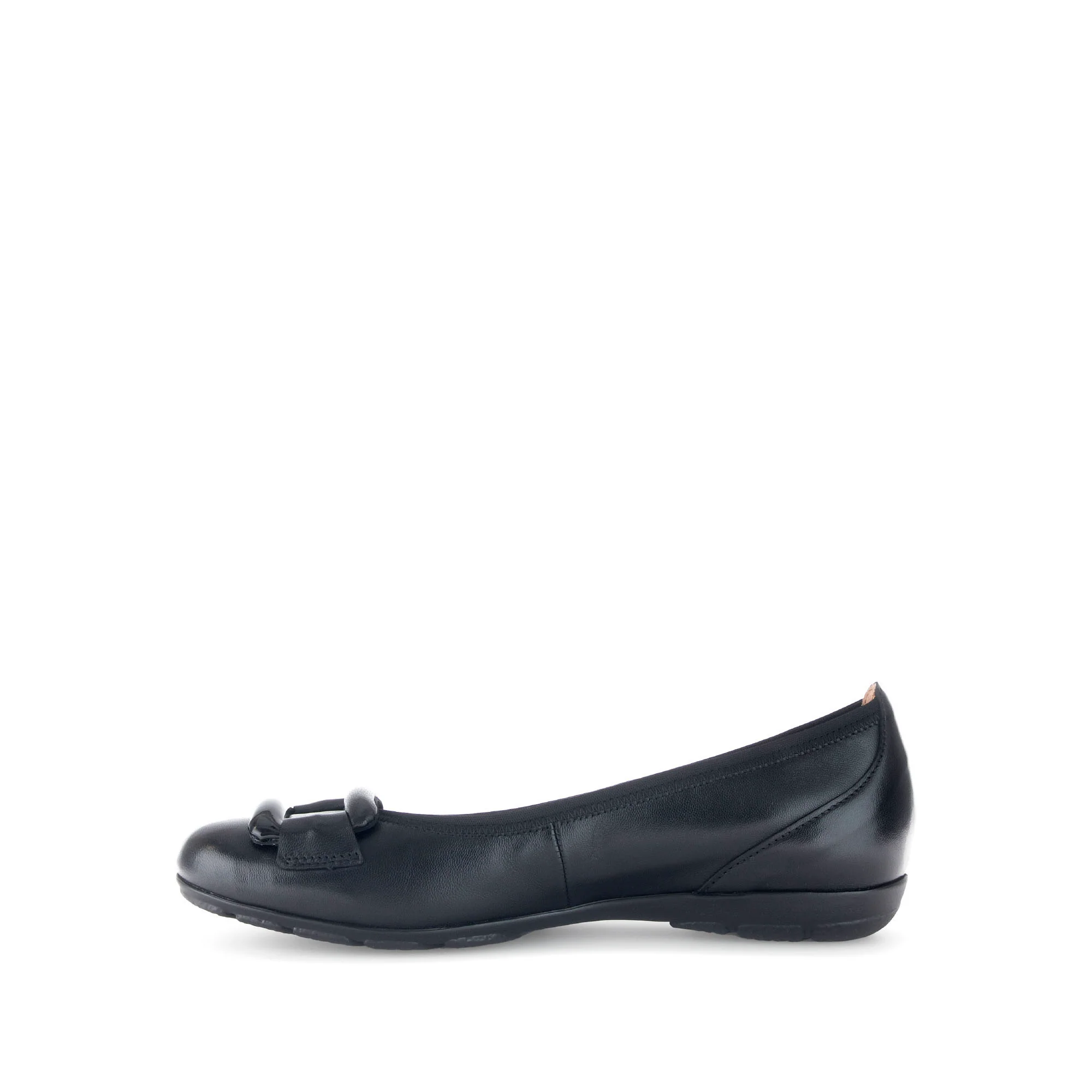 Ballerines noires en combinaison cuirs - Image 2