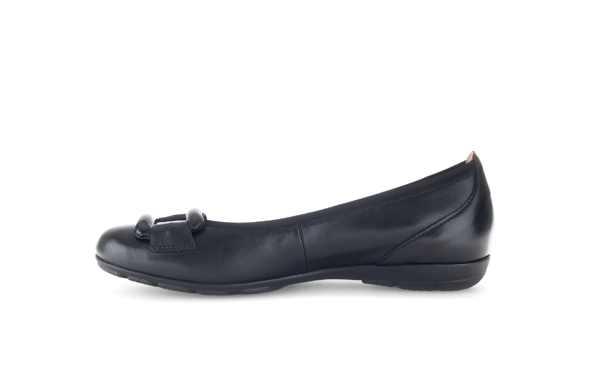 Ballerines noires en cuir lisse - Image 2