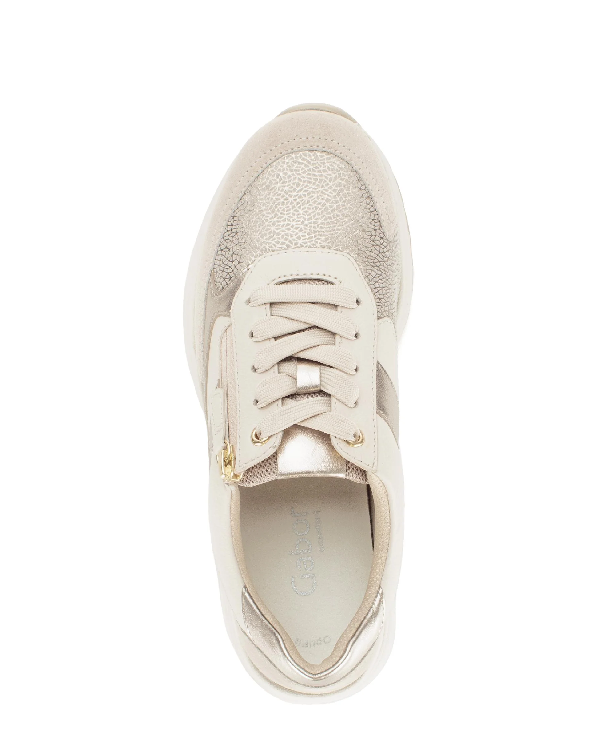 Baskets beiges en cuir - Image 3