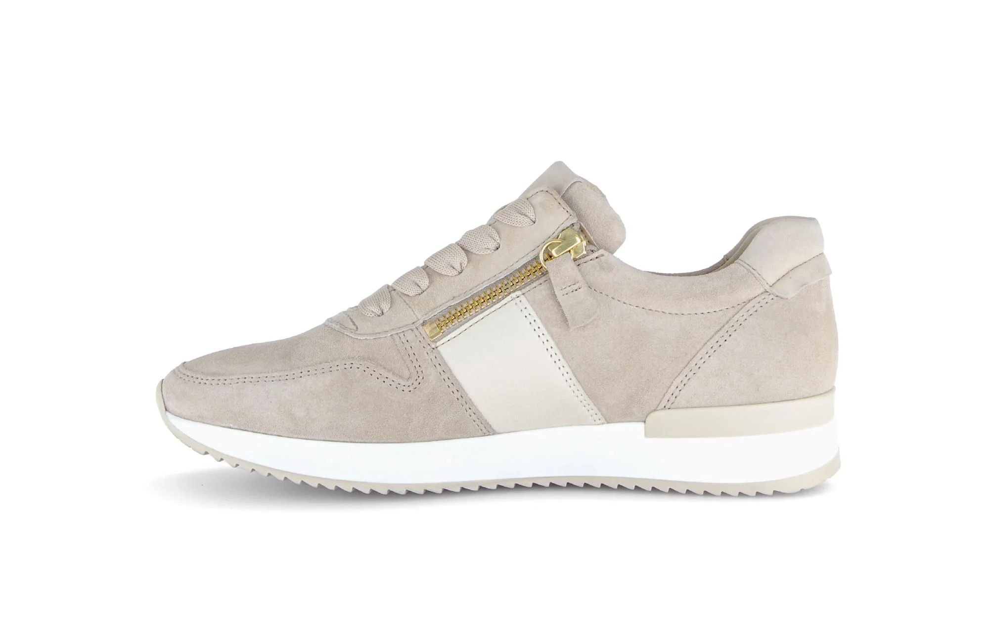 Baskets beiges en cuir - Image 2