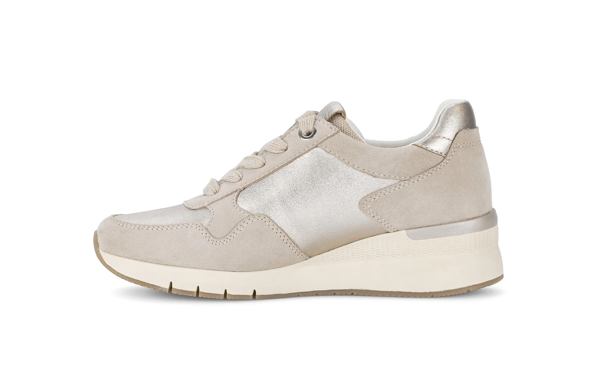 Baskets beiges en cuir - Image 2