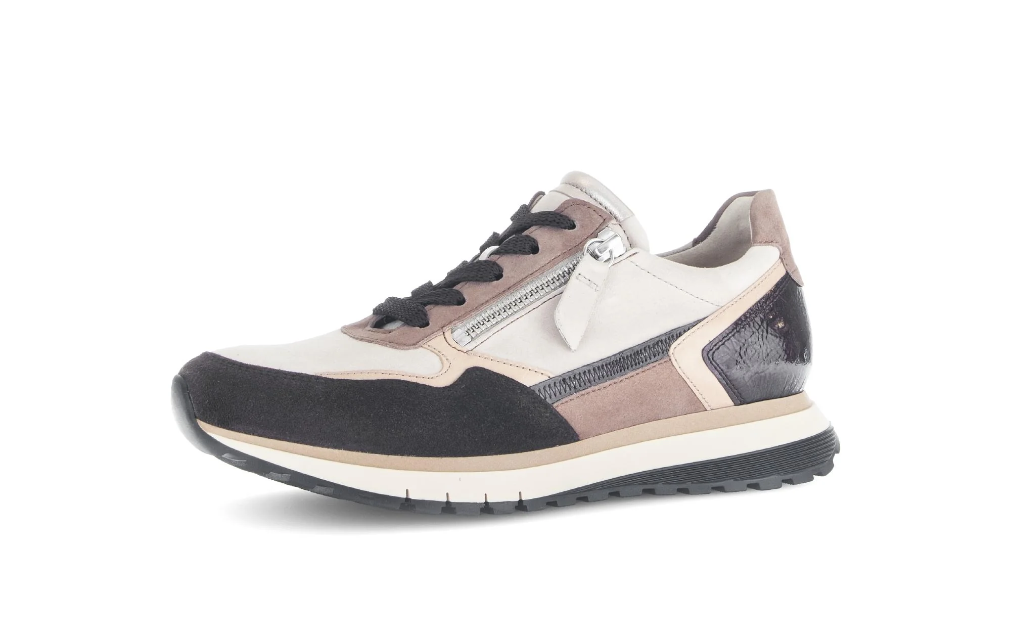 Baskets beiges en cuir et nubuck - Image 6