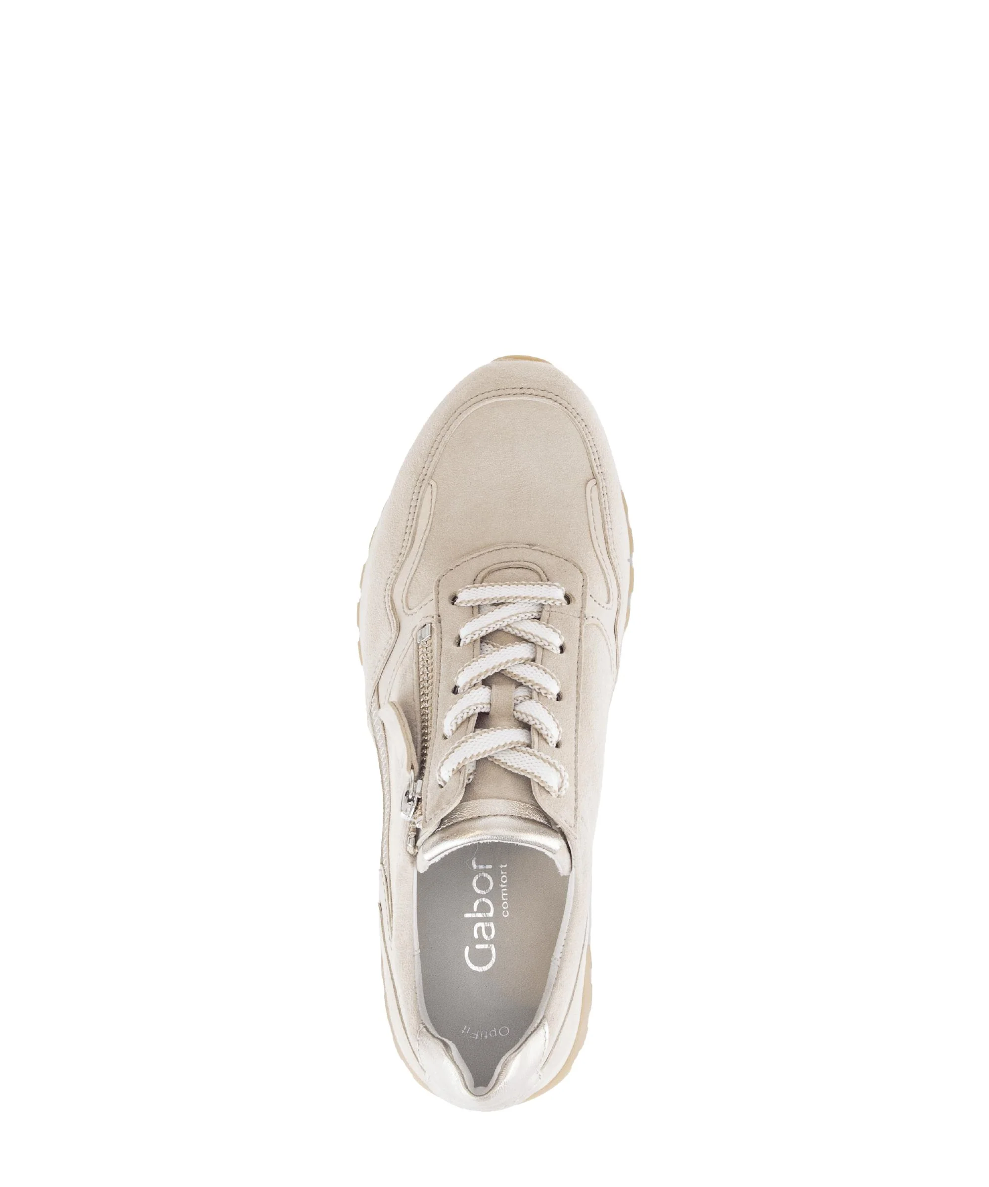 Baskets beiges en cuir - Image 3