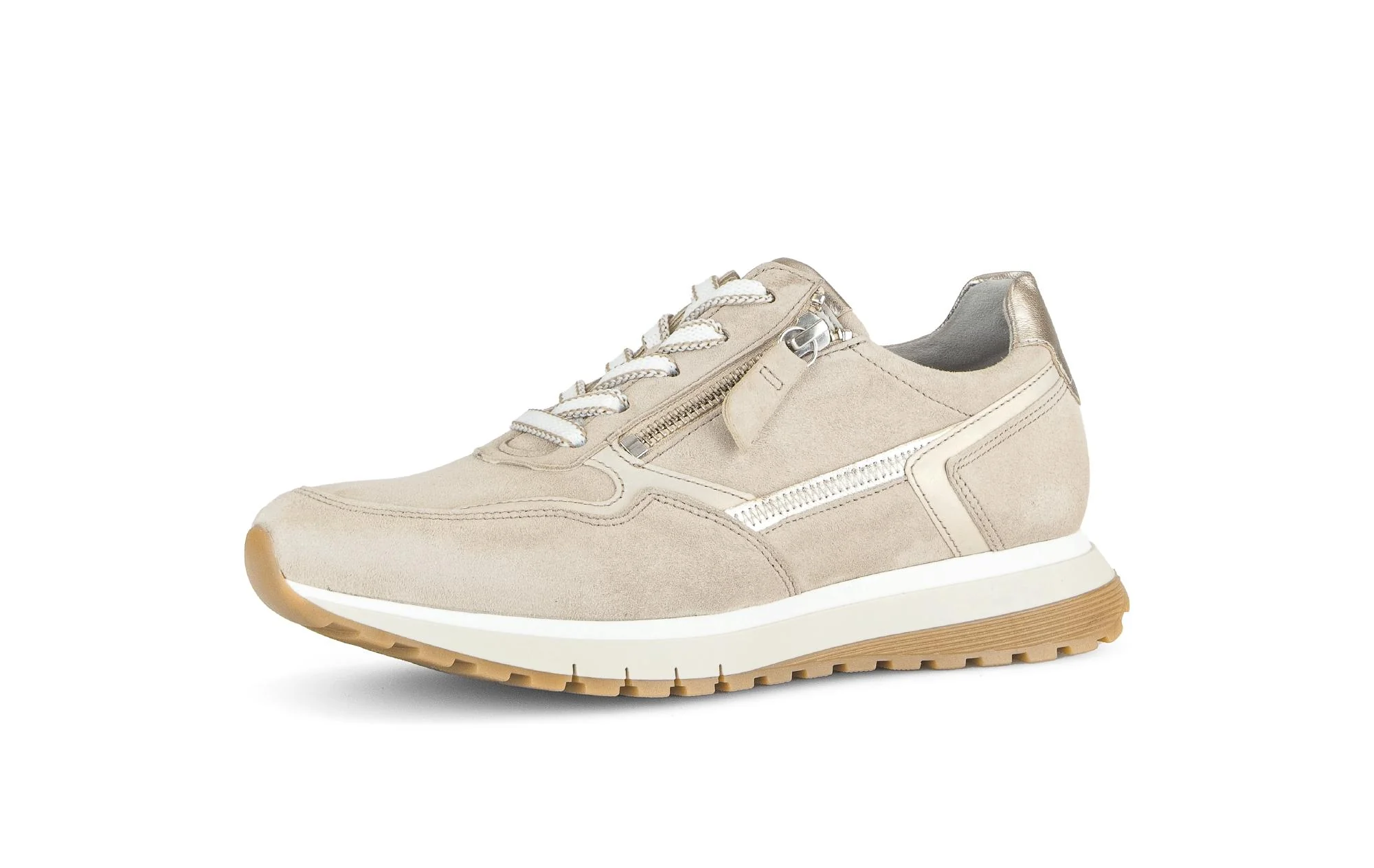 Baskets beiges en cuir - Image 6