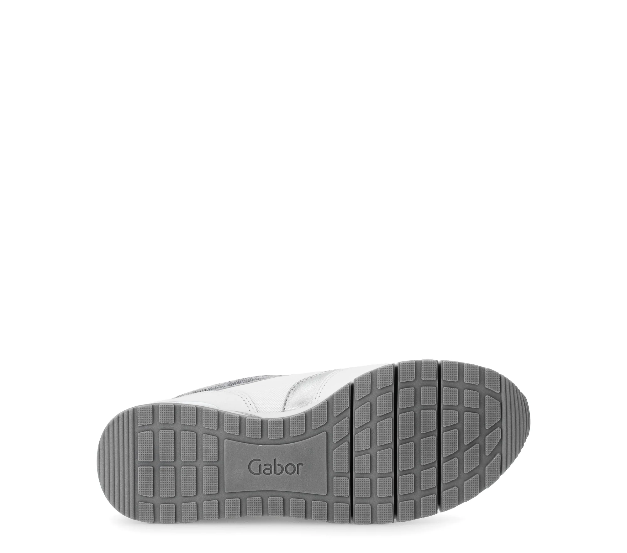 Baskets blanc/argent en cuir - Image 7