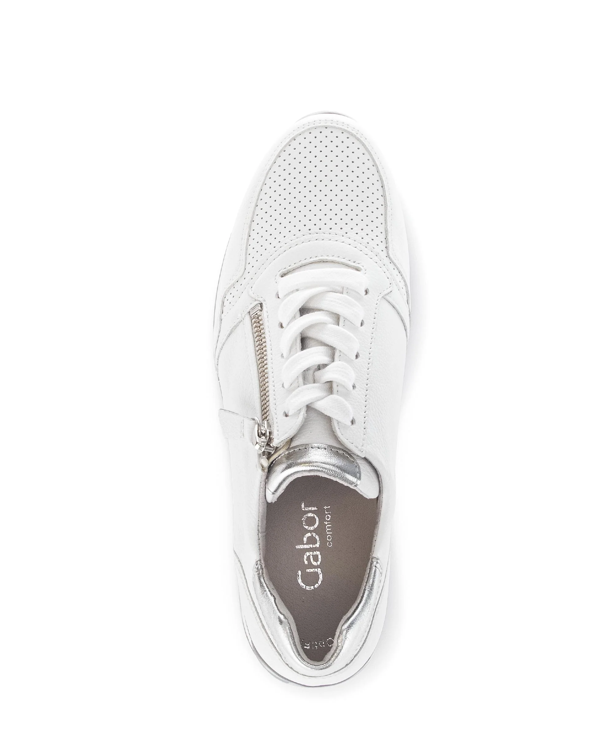 Baskets blanches en cuir - Image 3