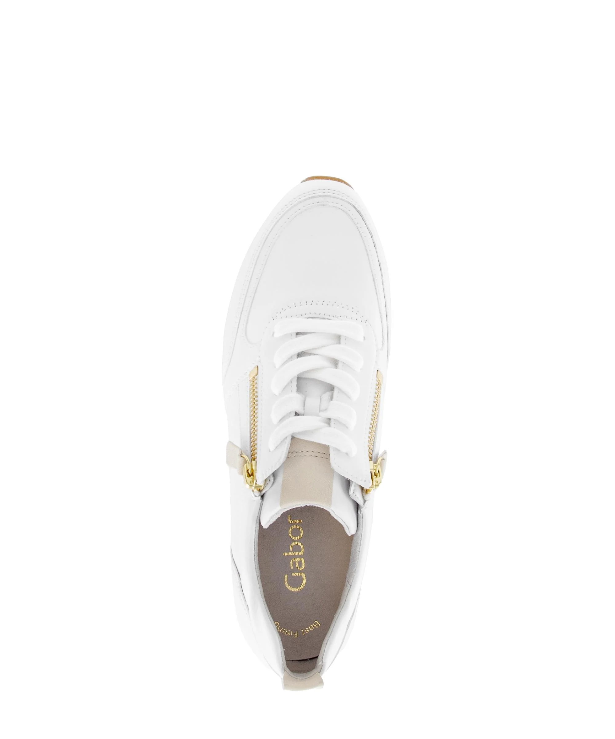 Baskets blanches en cuir - Image 3
