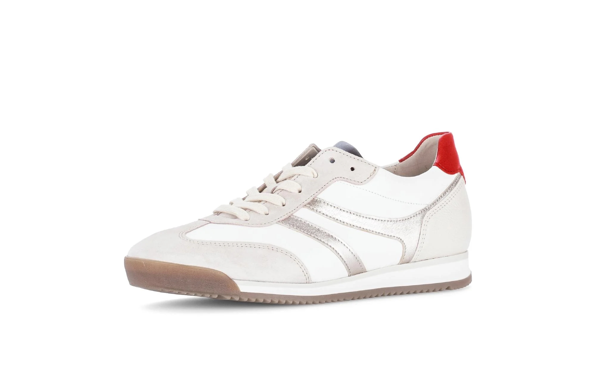 Baskets blanches en cuir et nubuck - Image 6