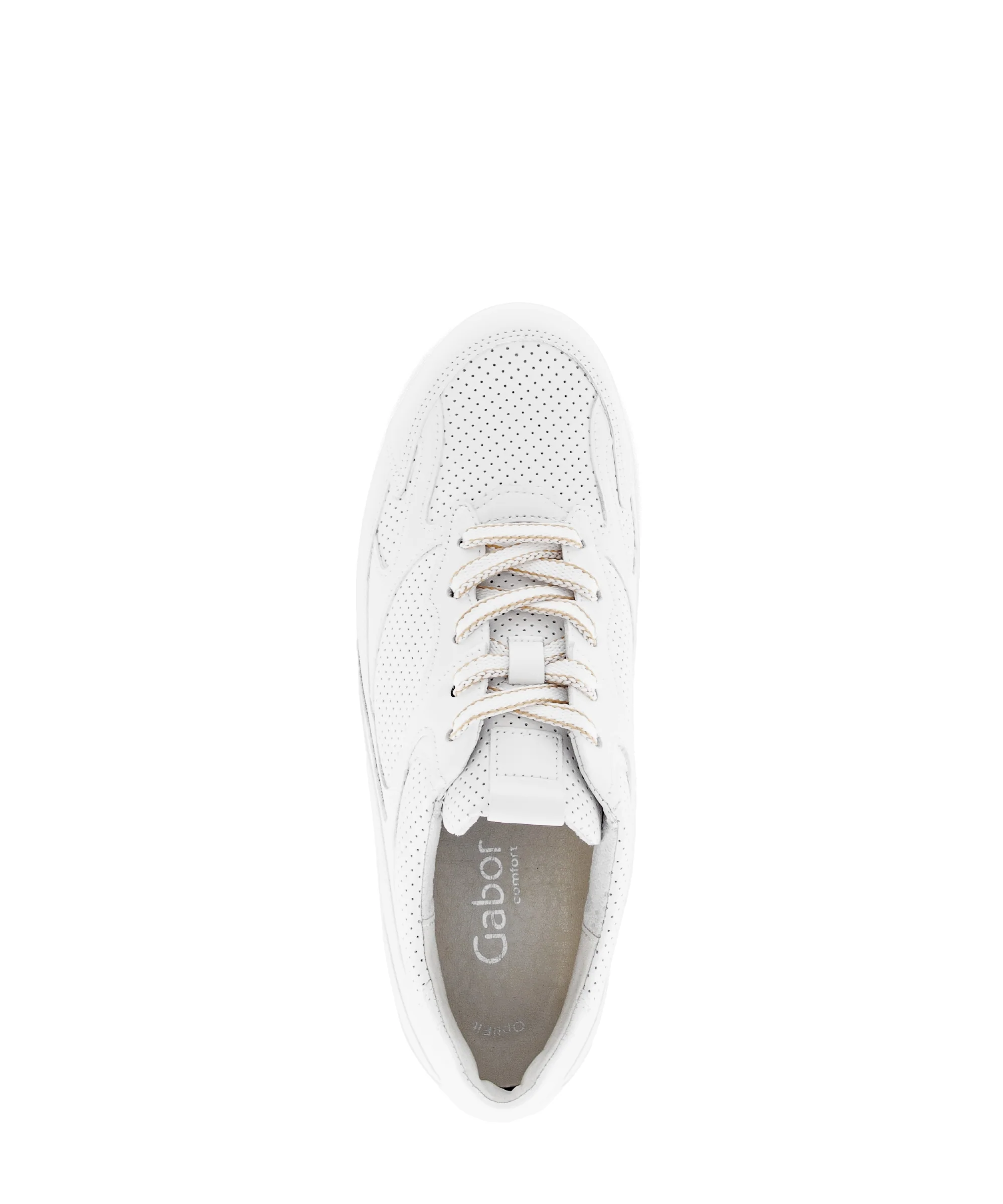Baskets blanches en cuir - Image 3