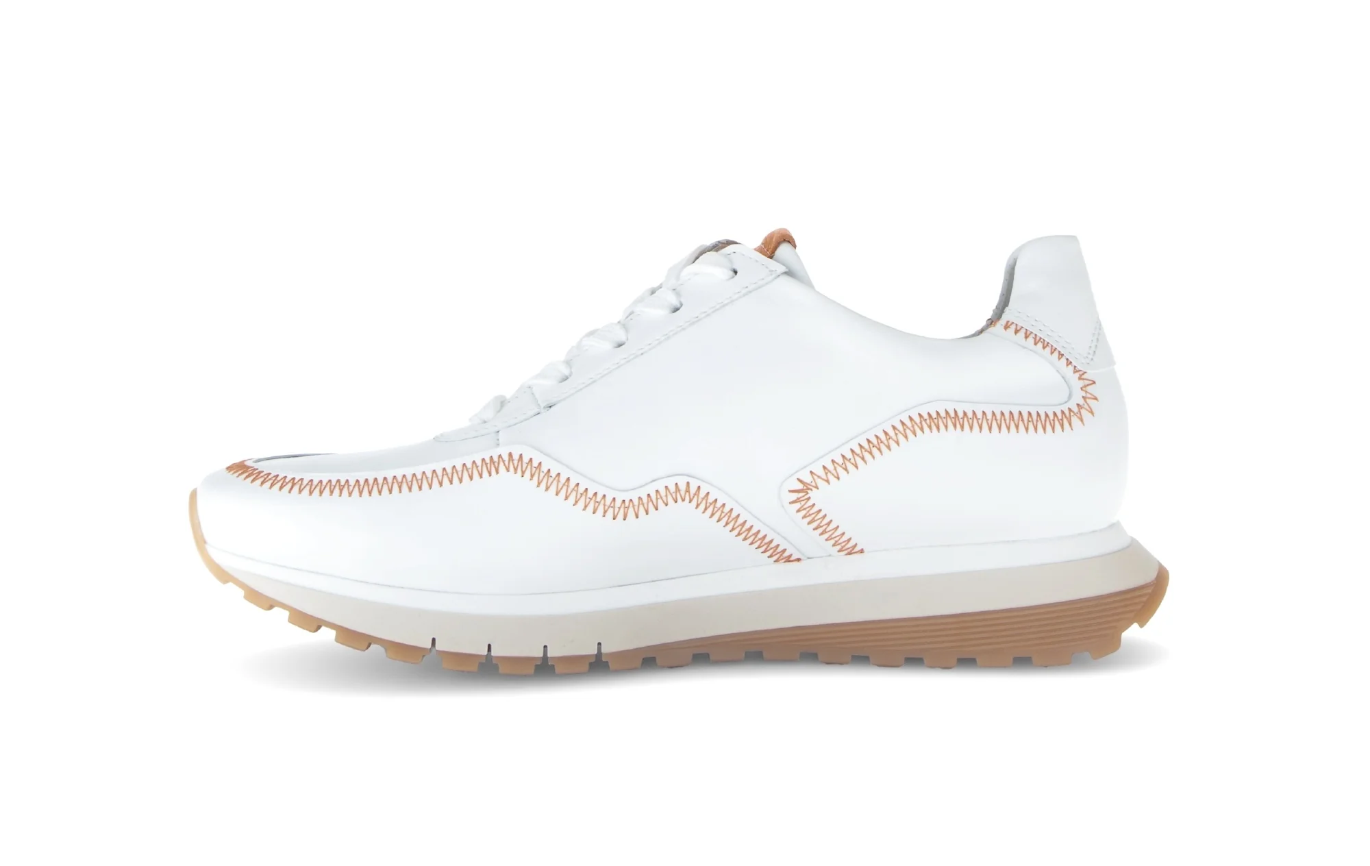 Baskets blanches en cuir lisse - Image 2