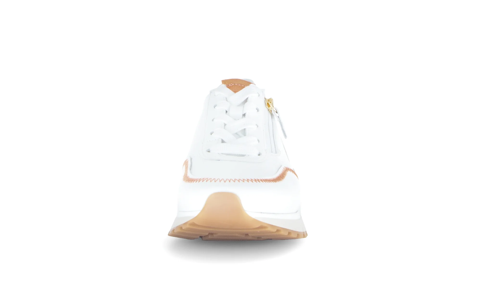 Baskets blanches en cuir lisse - Image 5