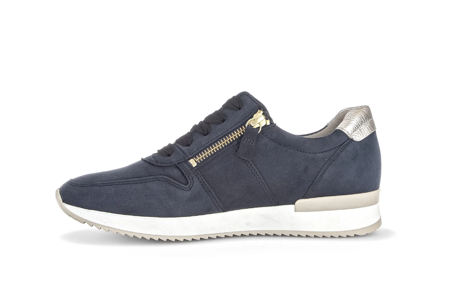 Baskets bleues en cuir nubuck - Image 2