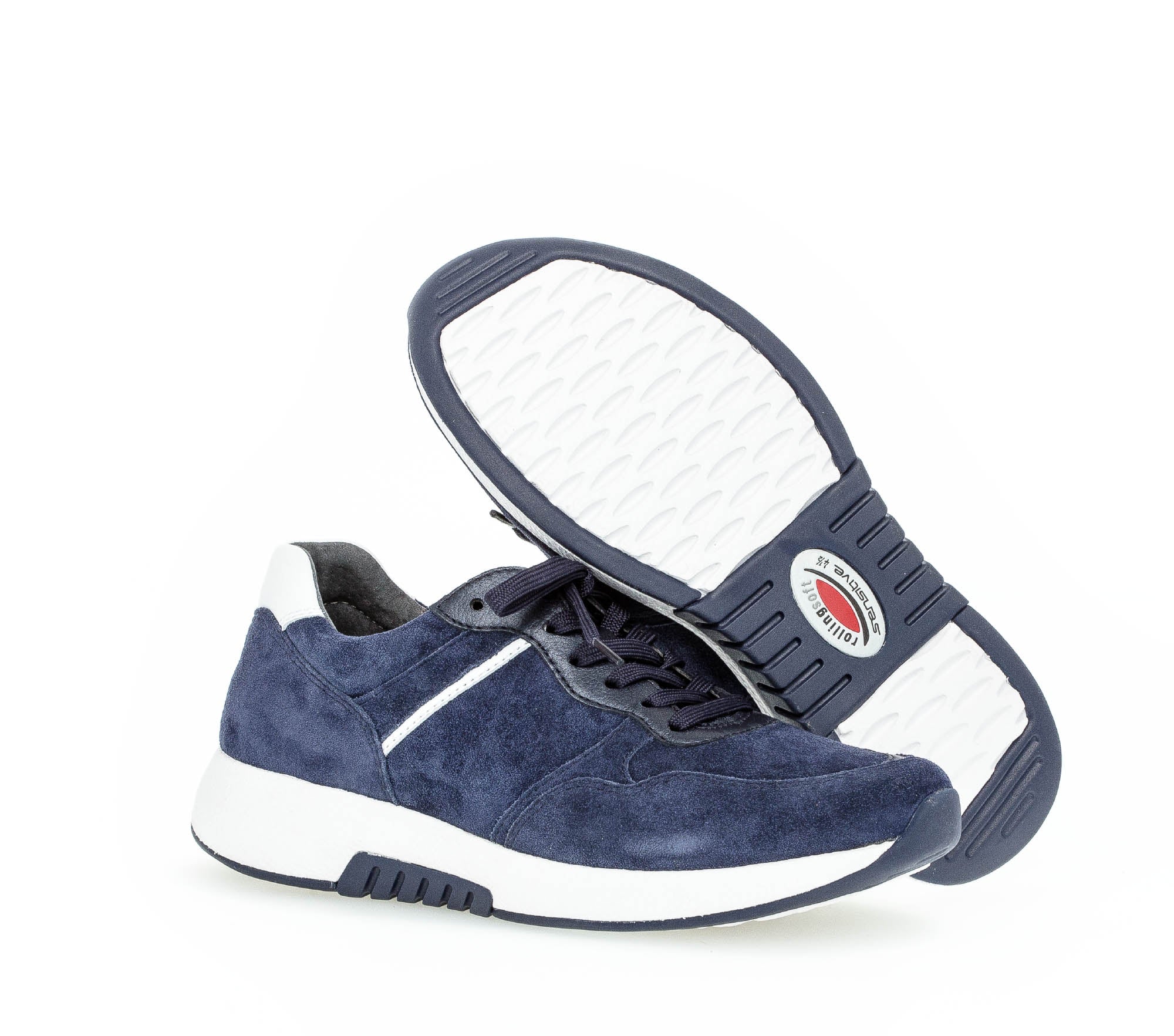 Baskets bleues en velours - Image 3