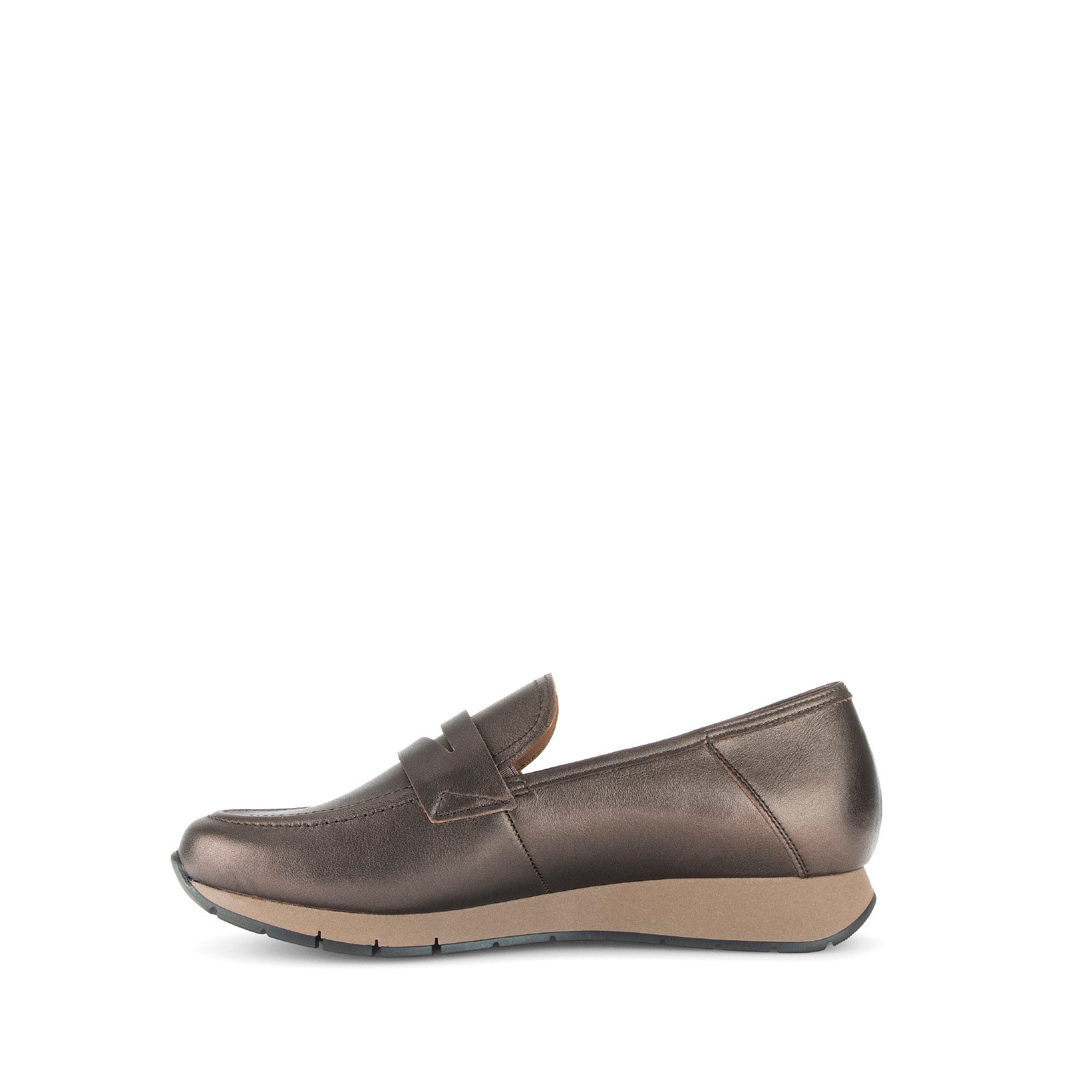 Mocassins bronze en cuir lisse - Image 2