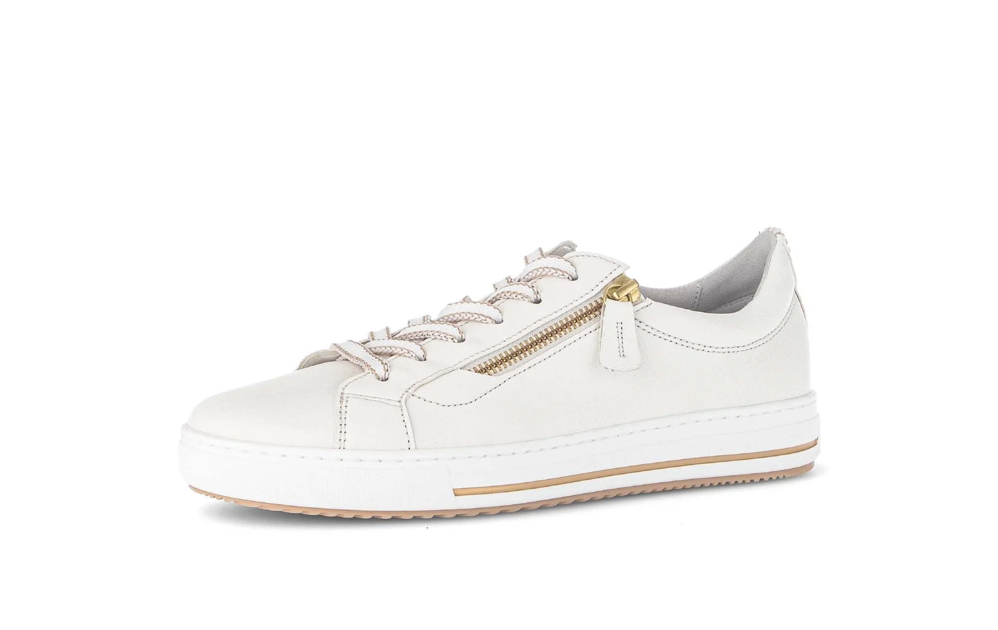 Baskets crème en cuir - Image 6