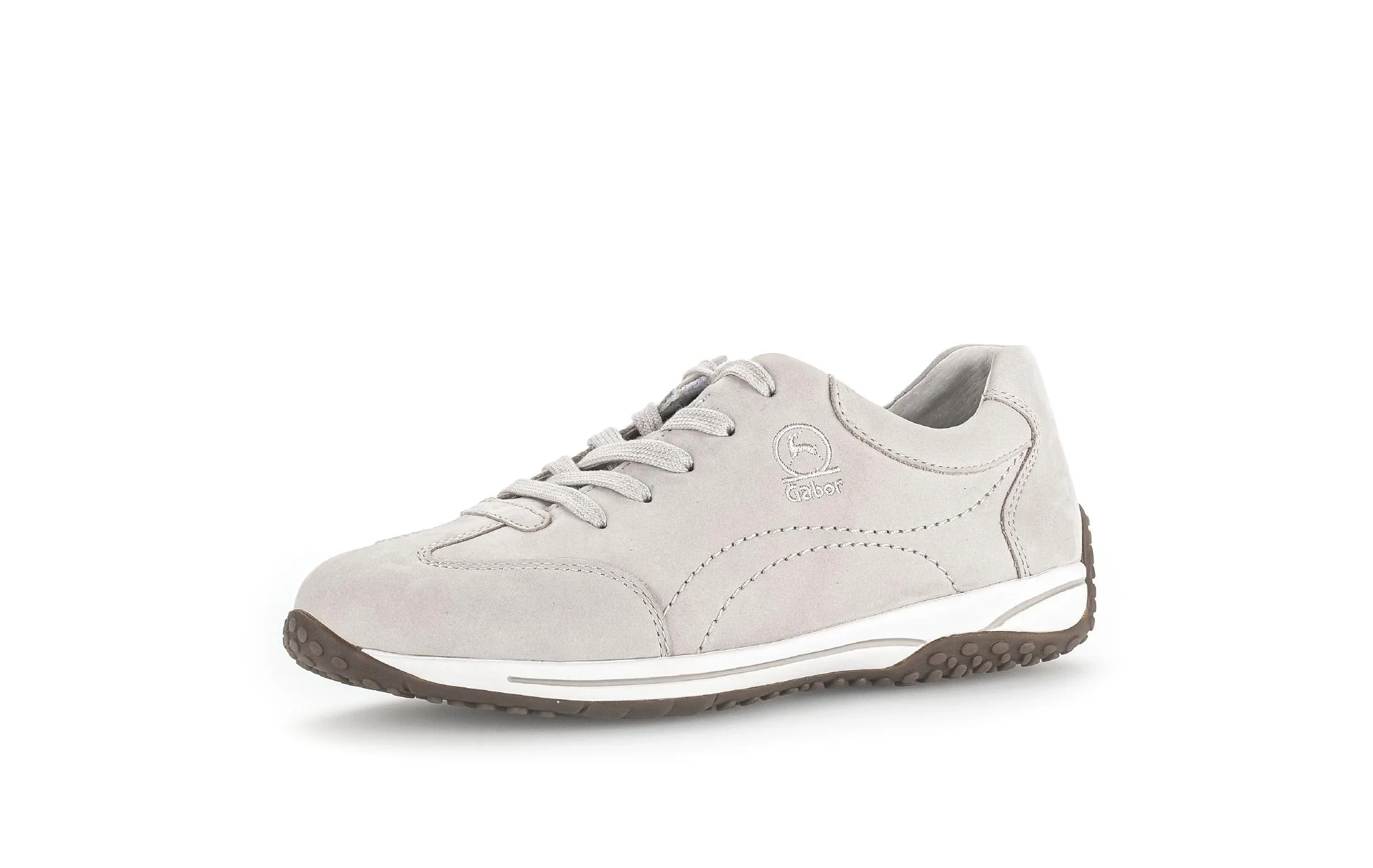 Baskets grises en cuir - Image 6