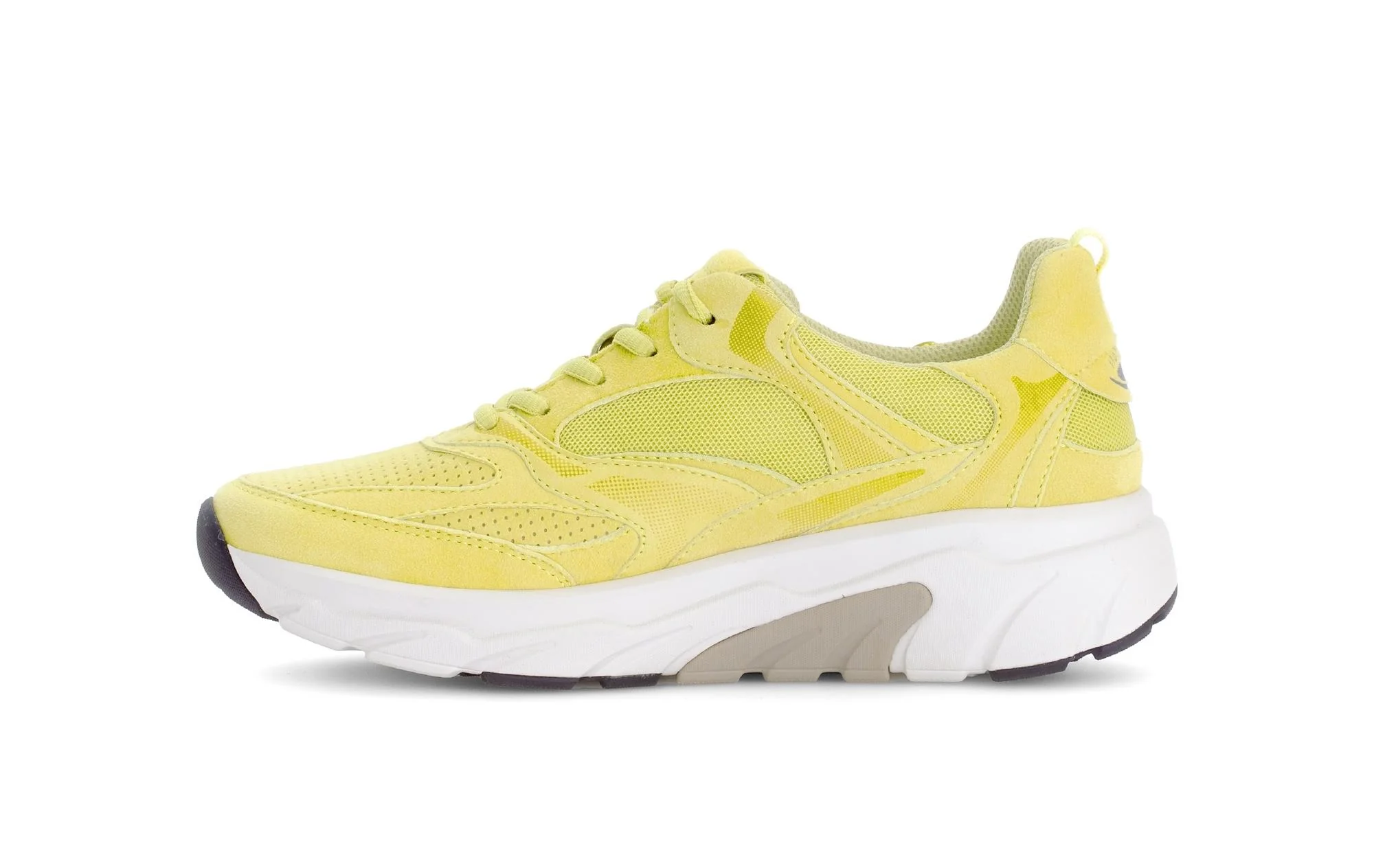 Baskets Rolling Soft jaunes en nubuck et textile - Image 2
