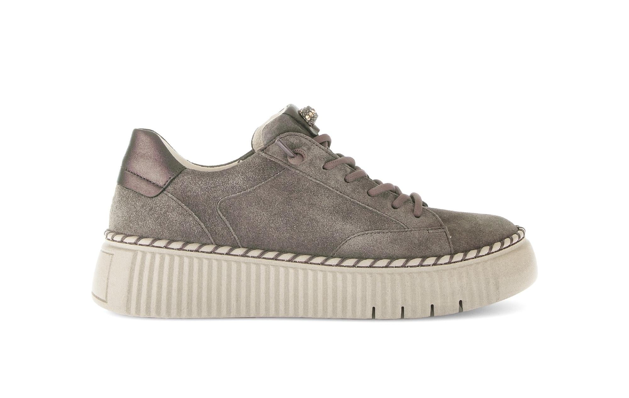 Baskets marron en cuir