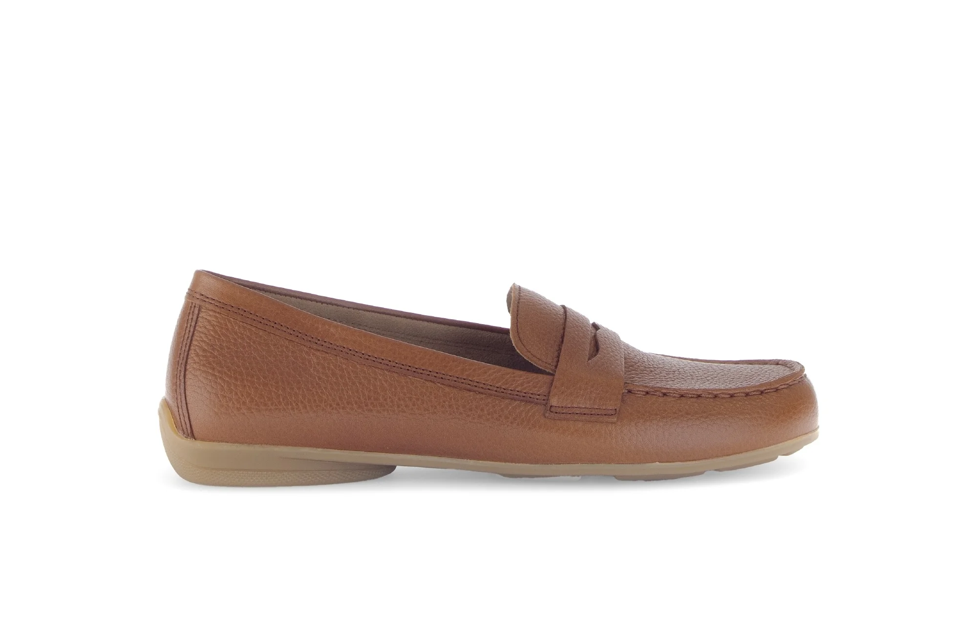 Mocassins marrons en cuir