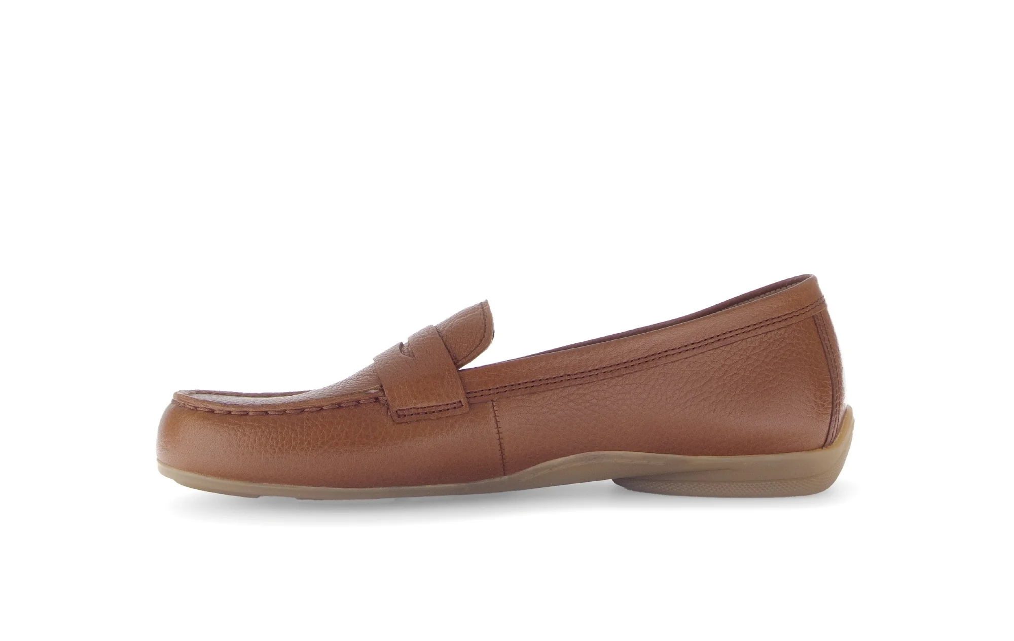 Mocassins marrons en cuir - Image 2