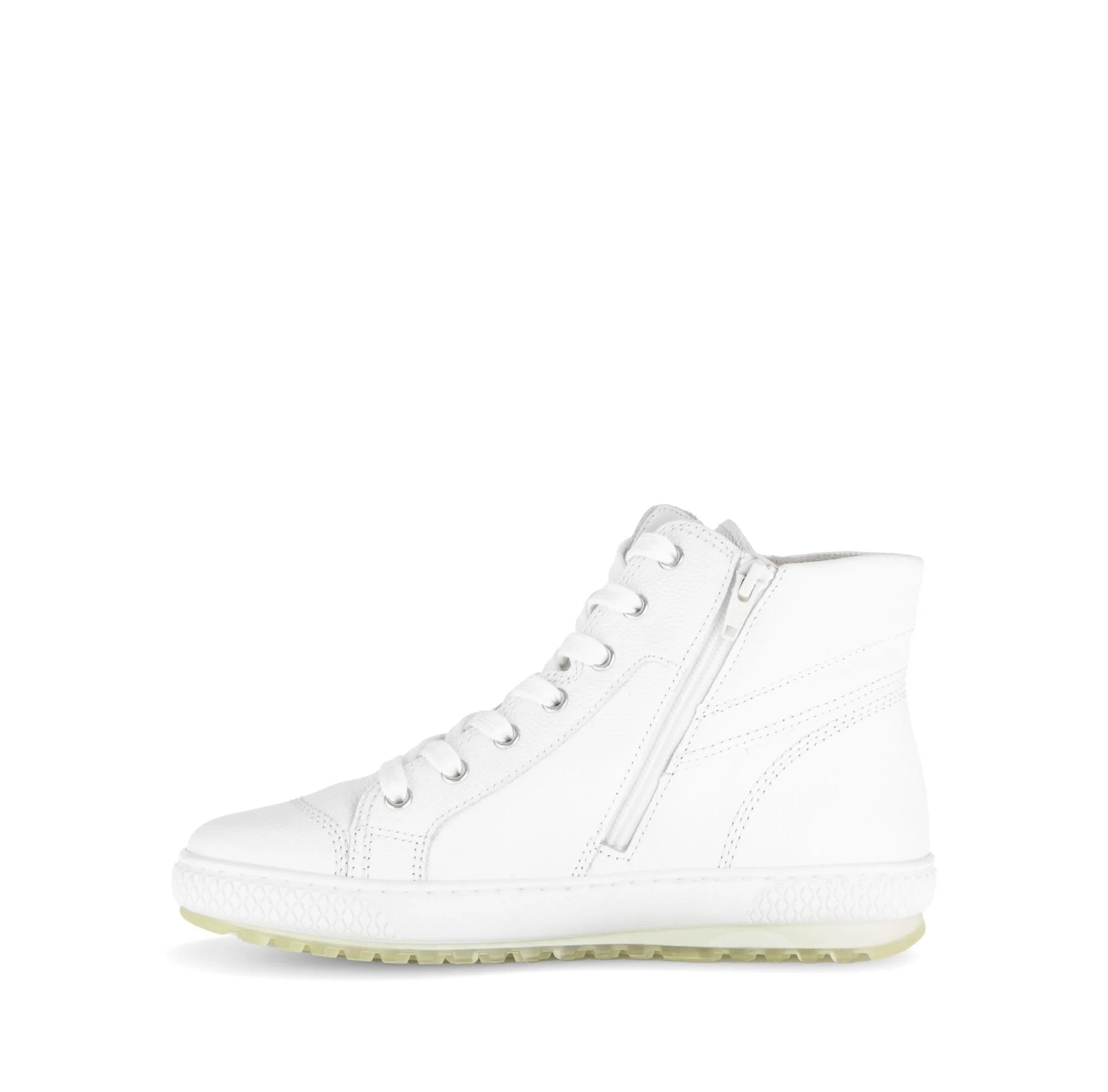 Baskets montantes blanches en cuir - Image 2
