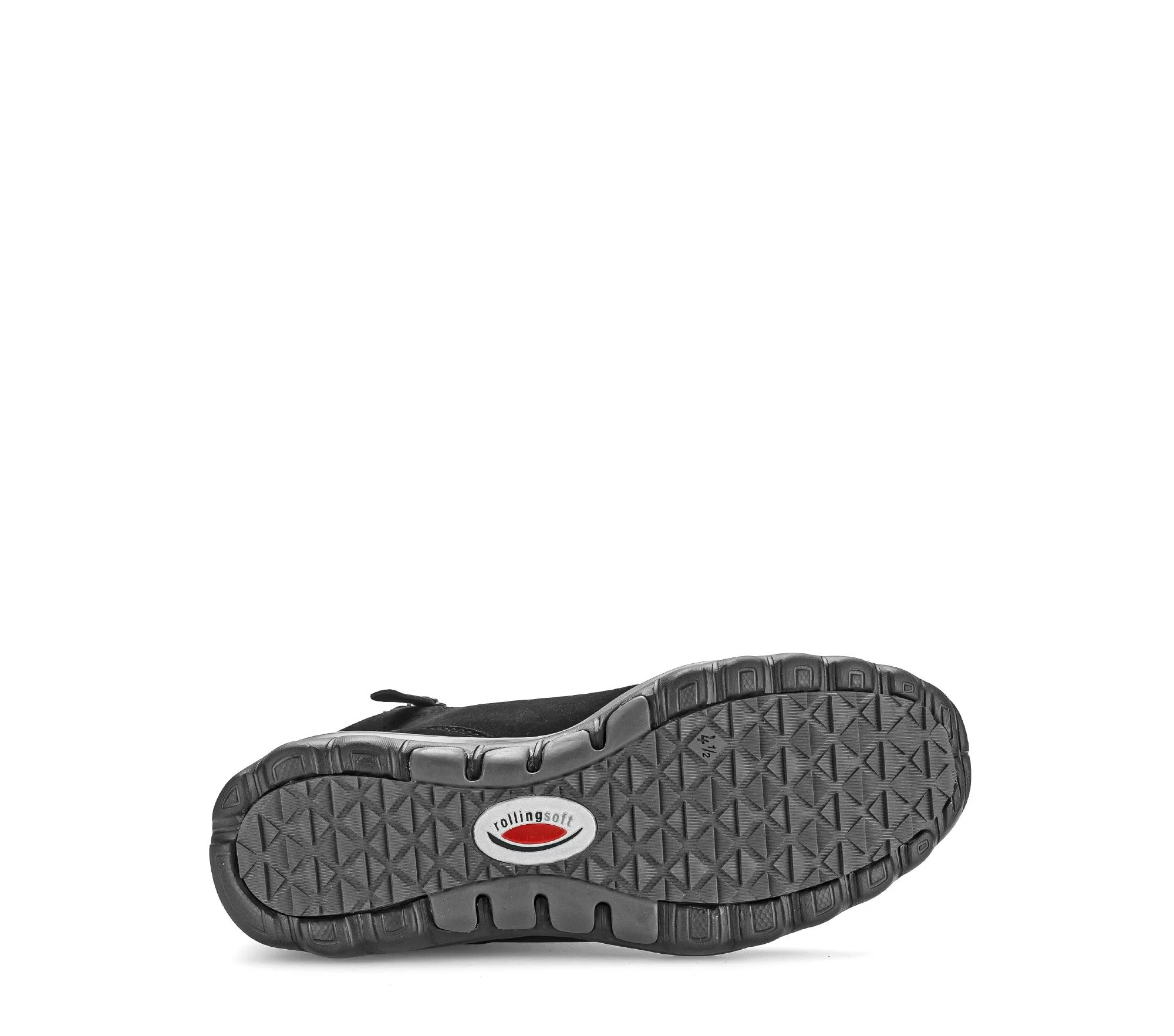 Baskets montantes noires en cuir gras - Image 7