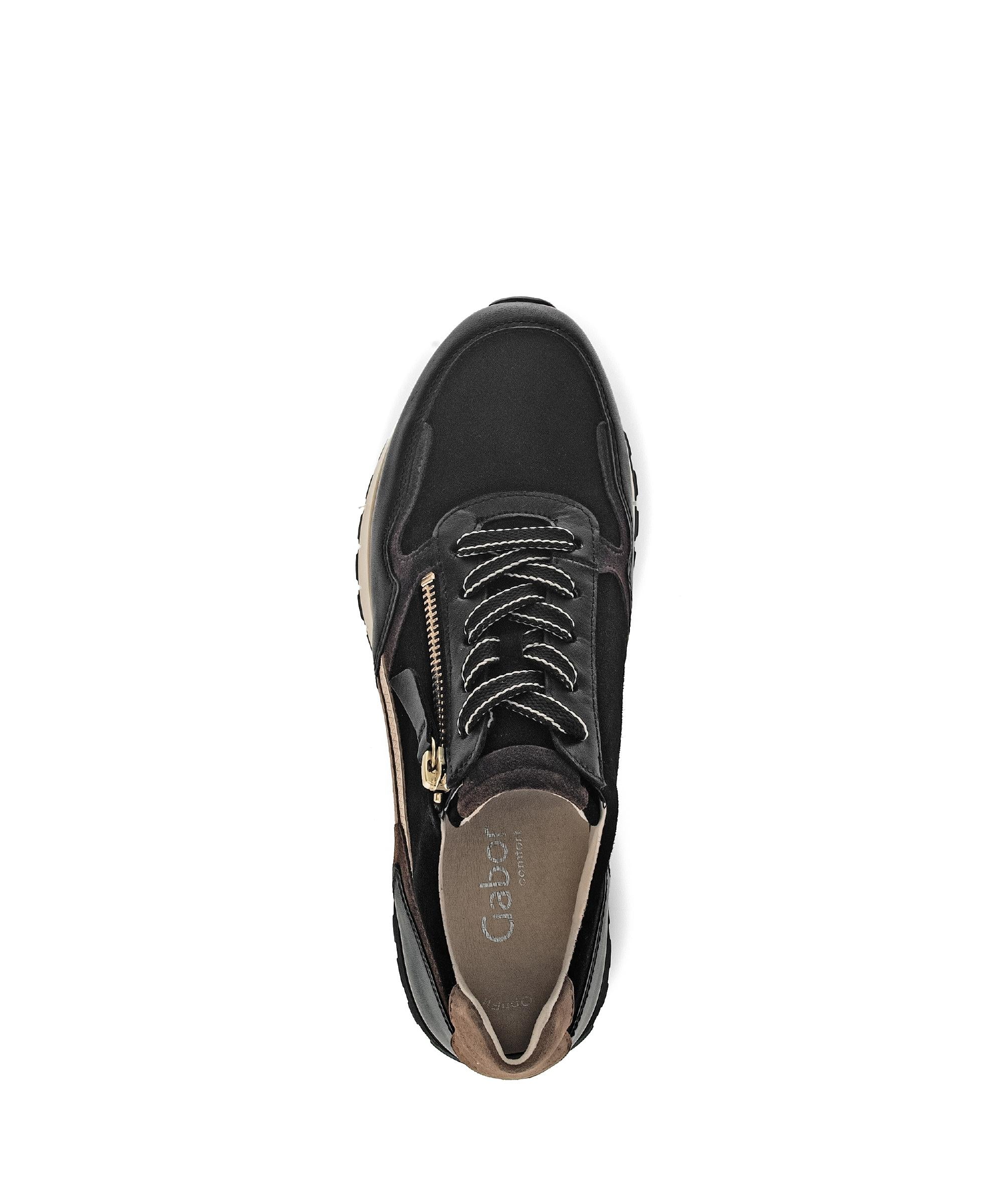 Baskets noires en cuir et nubuck - Image 3