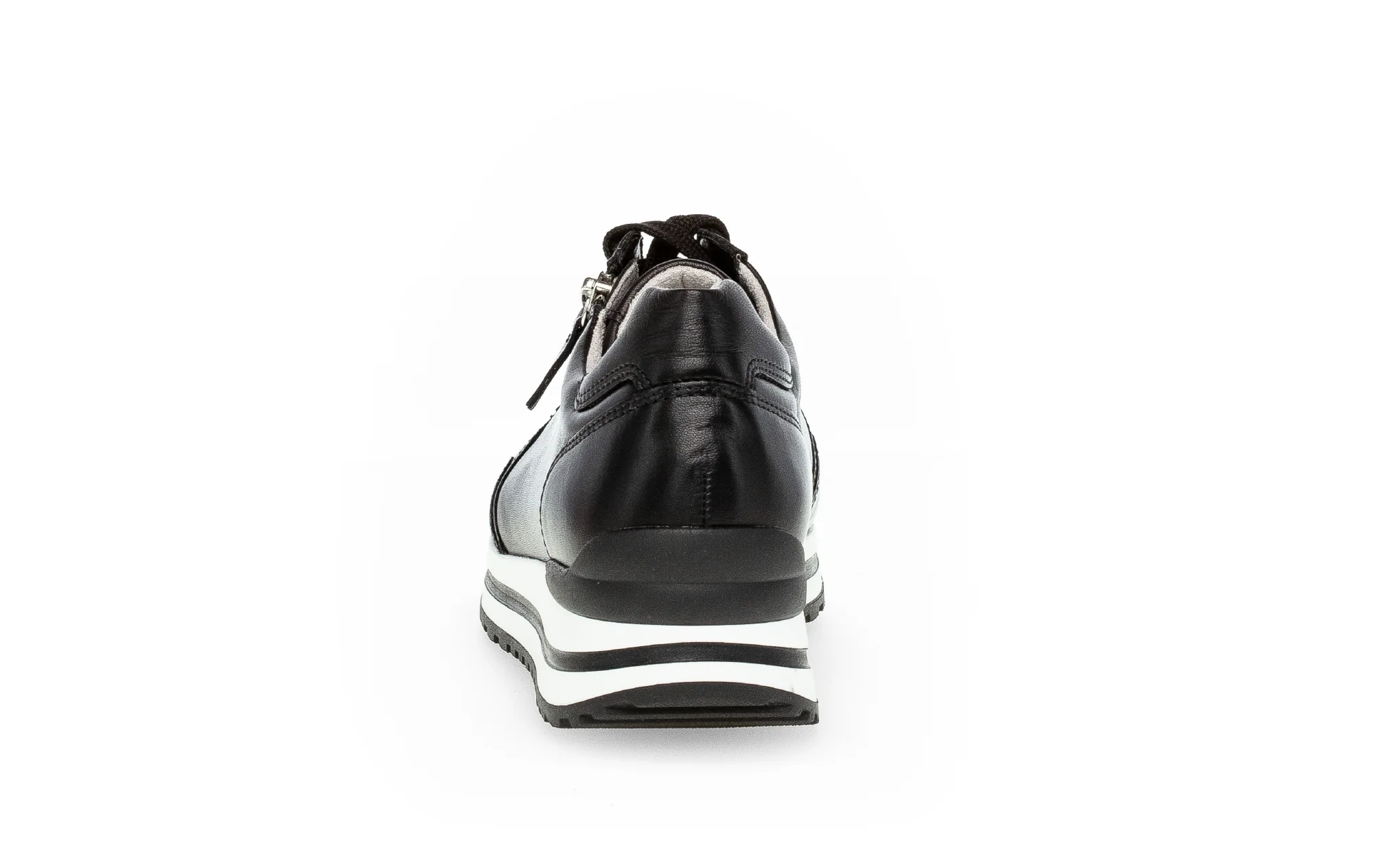 Baskets noires en cuir lisse - Image 5
