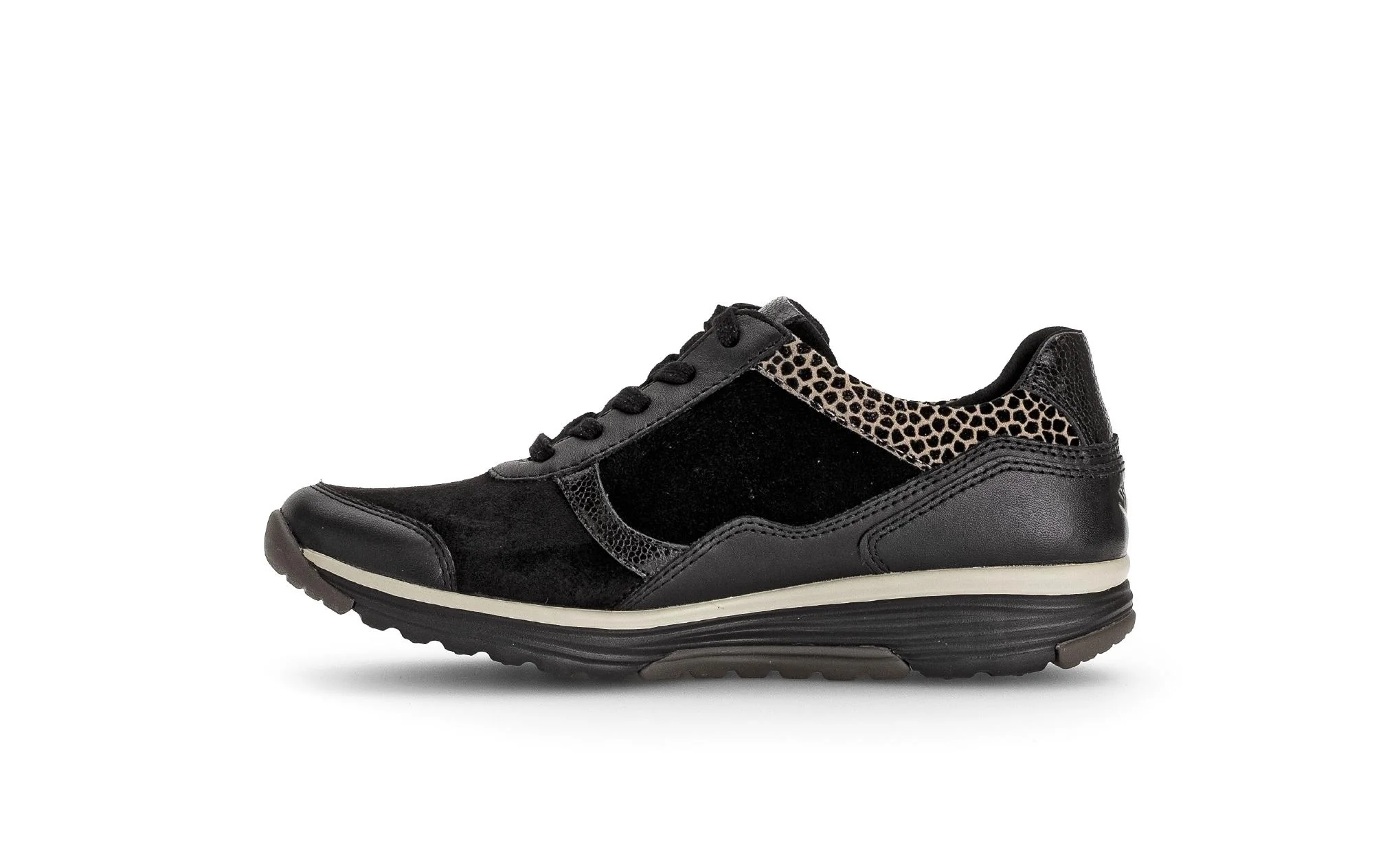 Baskets Rolling Soft noires en Cuir et Nubuck - Image 2