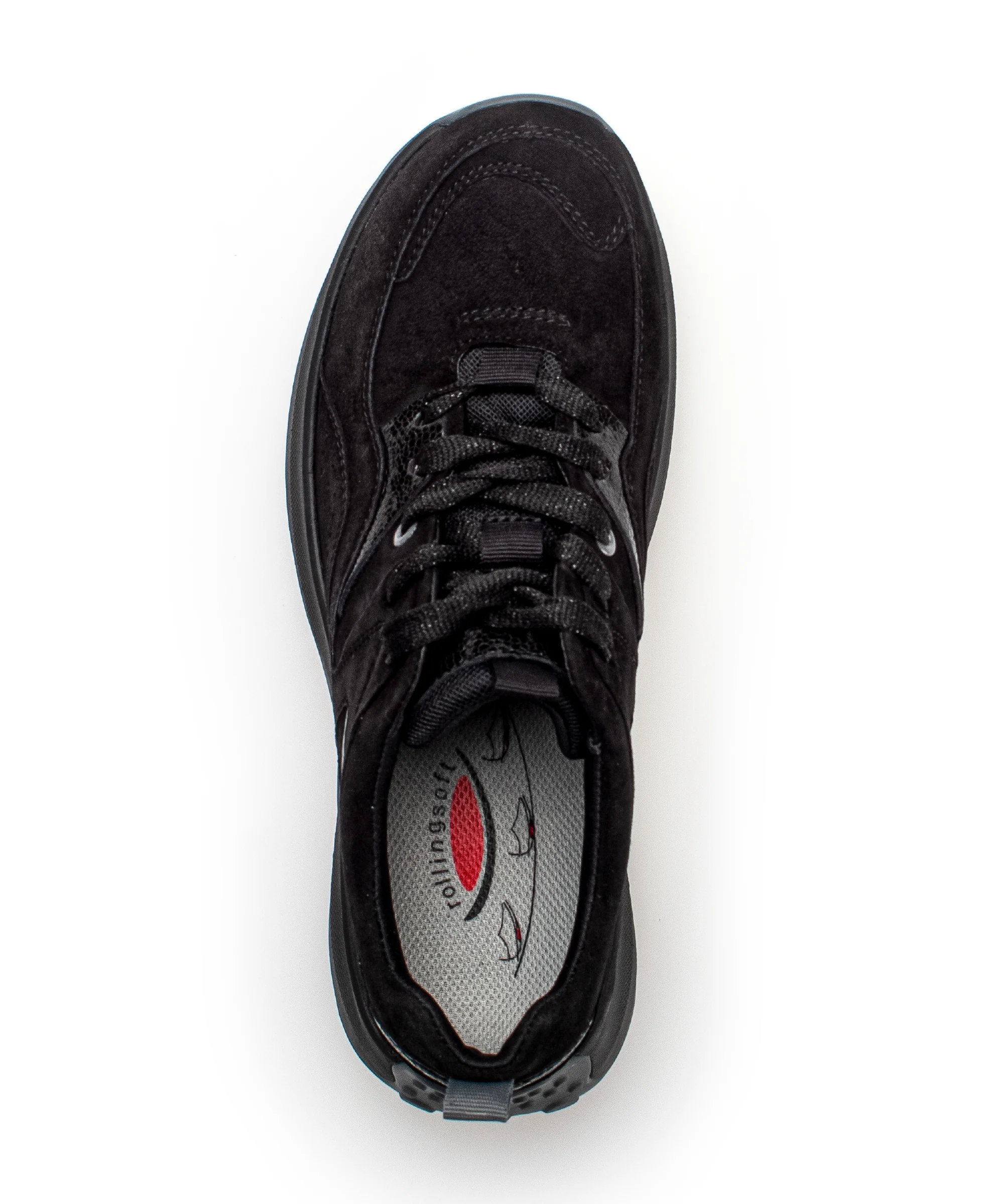 Baskets noires en velours - Image 4