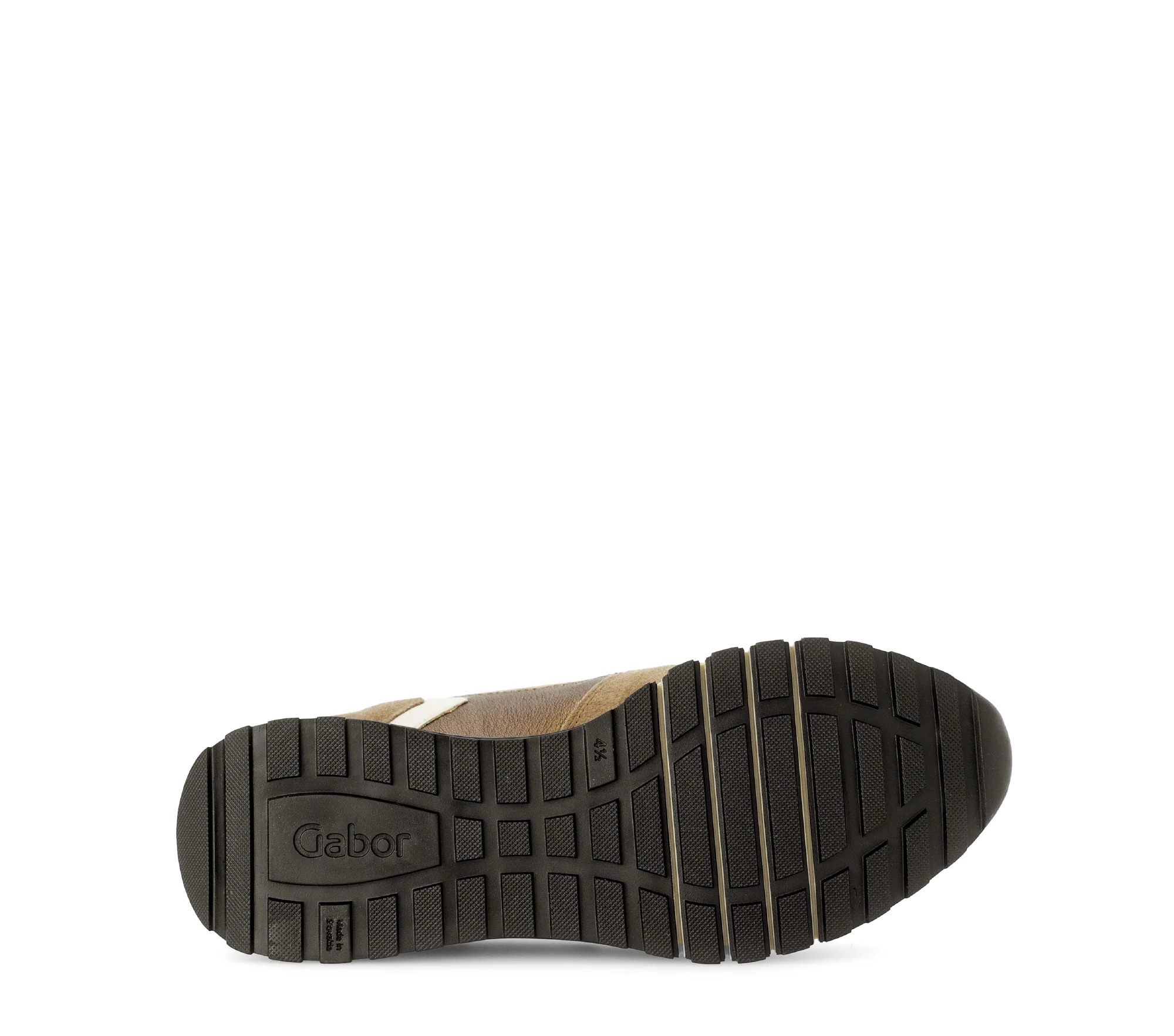 Baskets beige en combinaison cuirs - Image 5