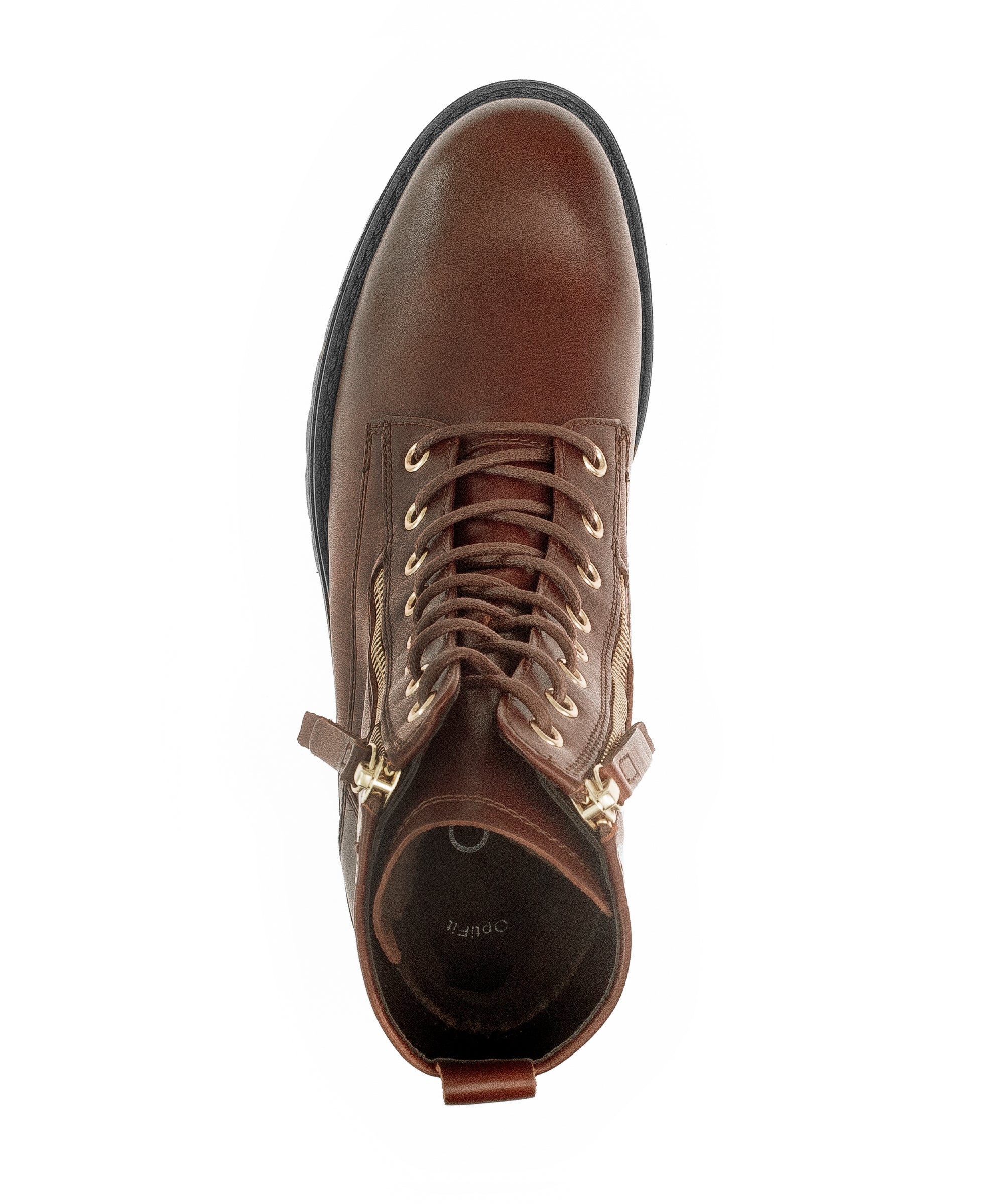 Bottines à lacets sattel en cuir lisse - Image 6