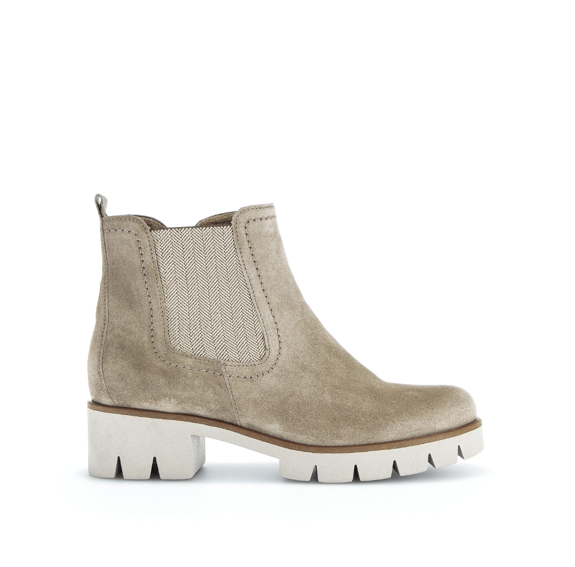 Bottines beiges en Nubuck