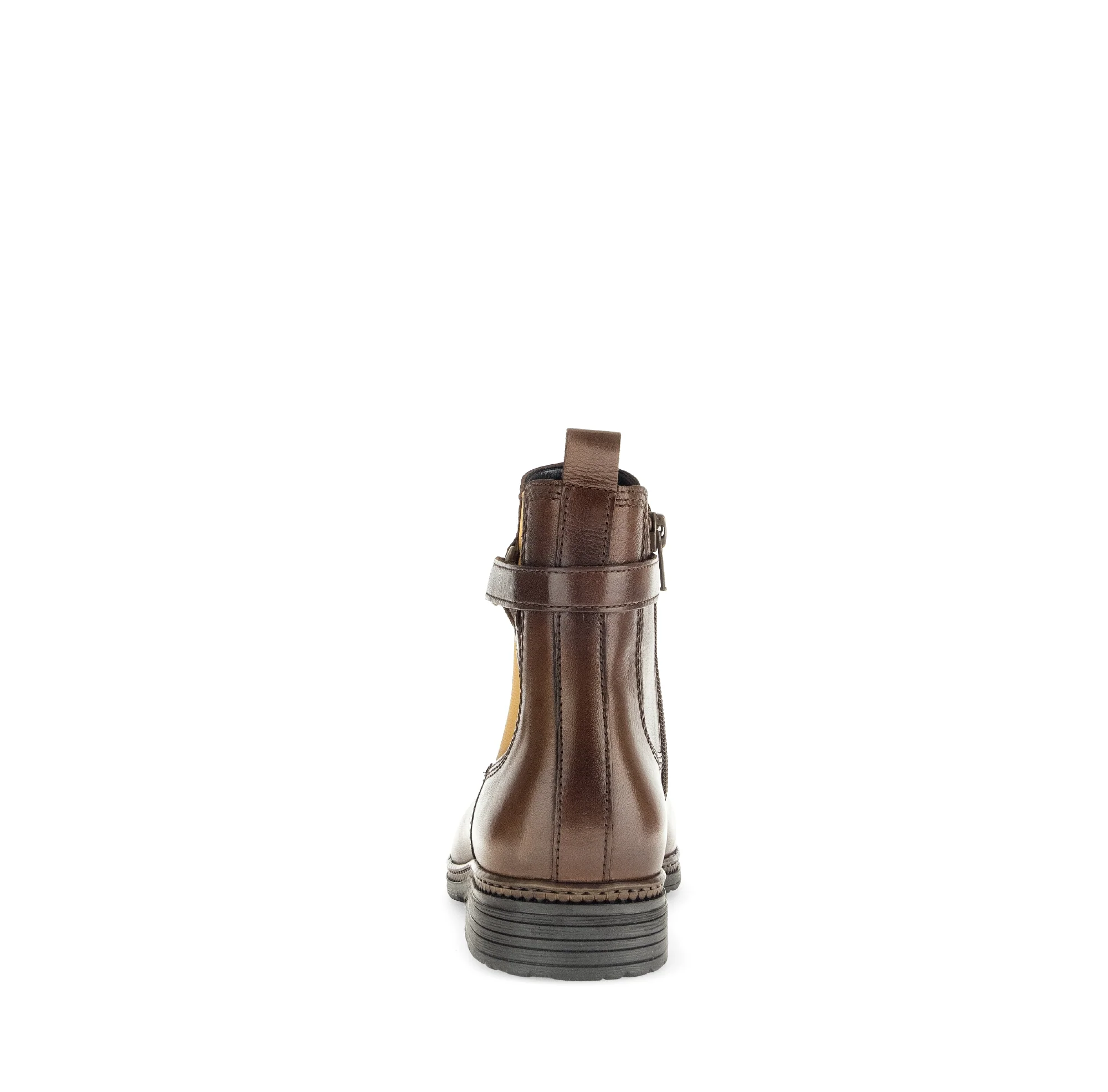 Bottines cognacs en cuir lisse - Image 5