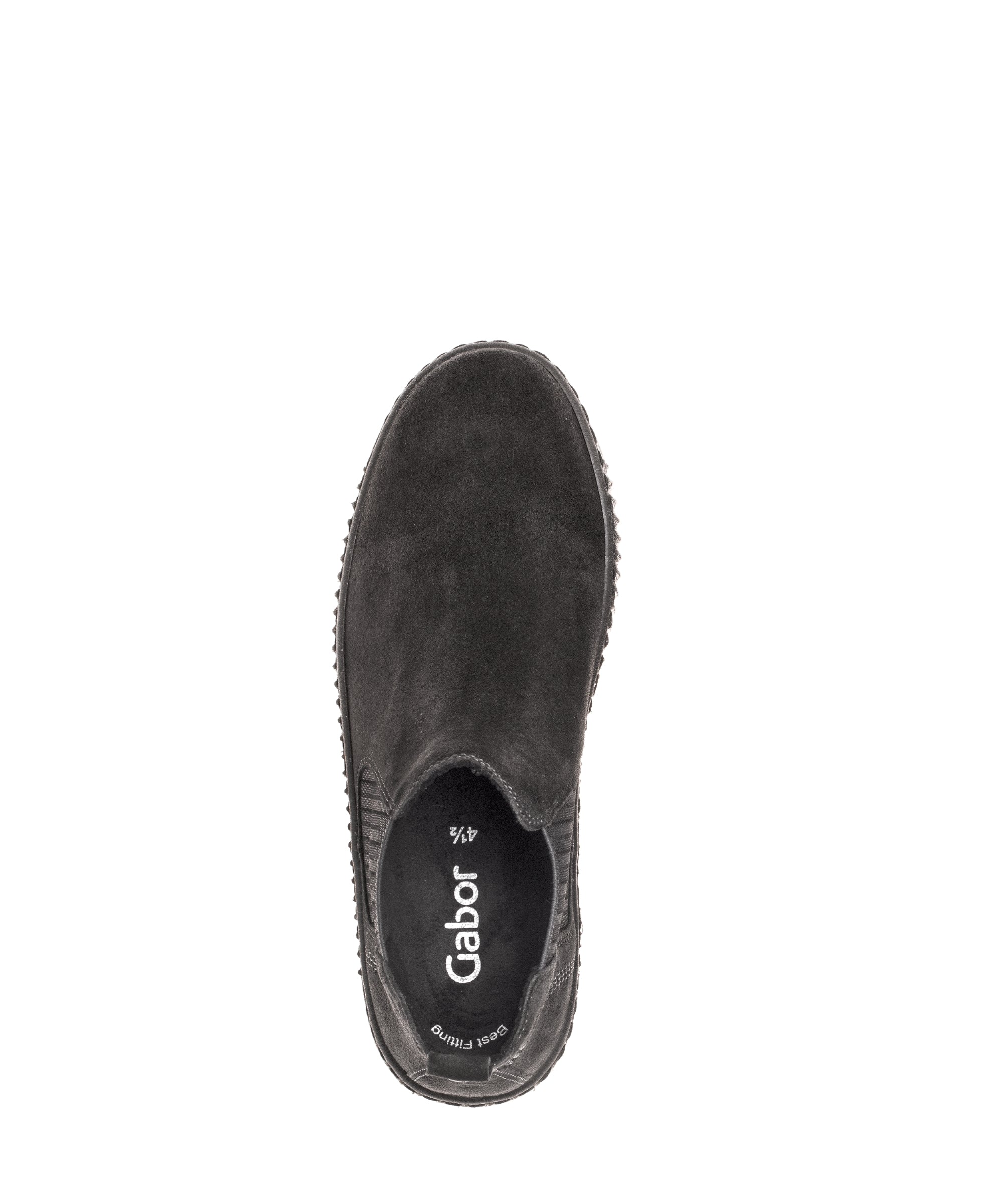 Bottines grises en velours - Image 6