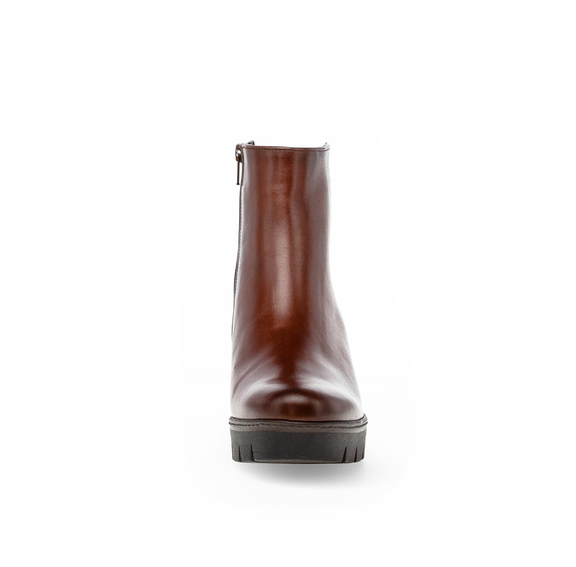 Bottines marron en cuir lisse - Image 5