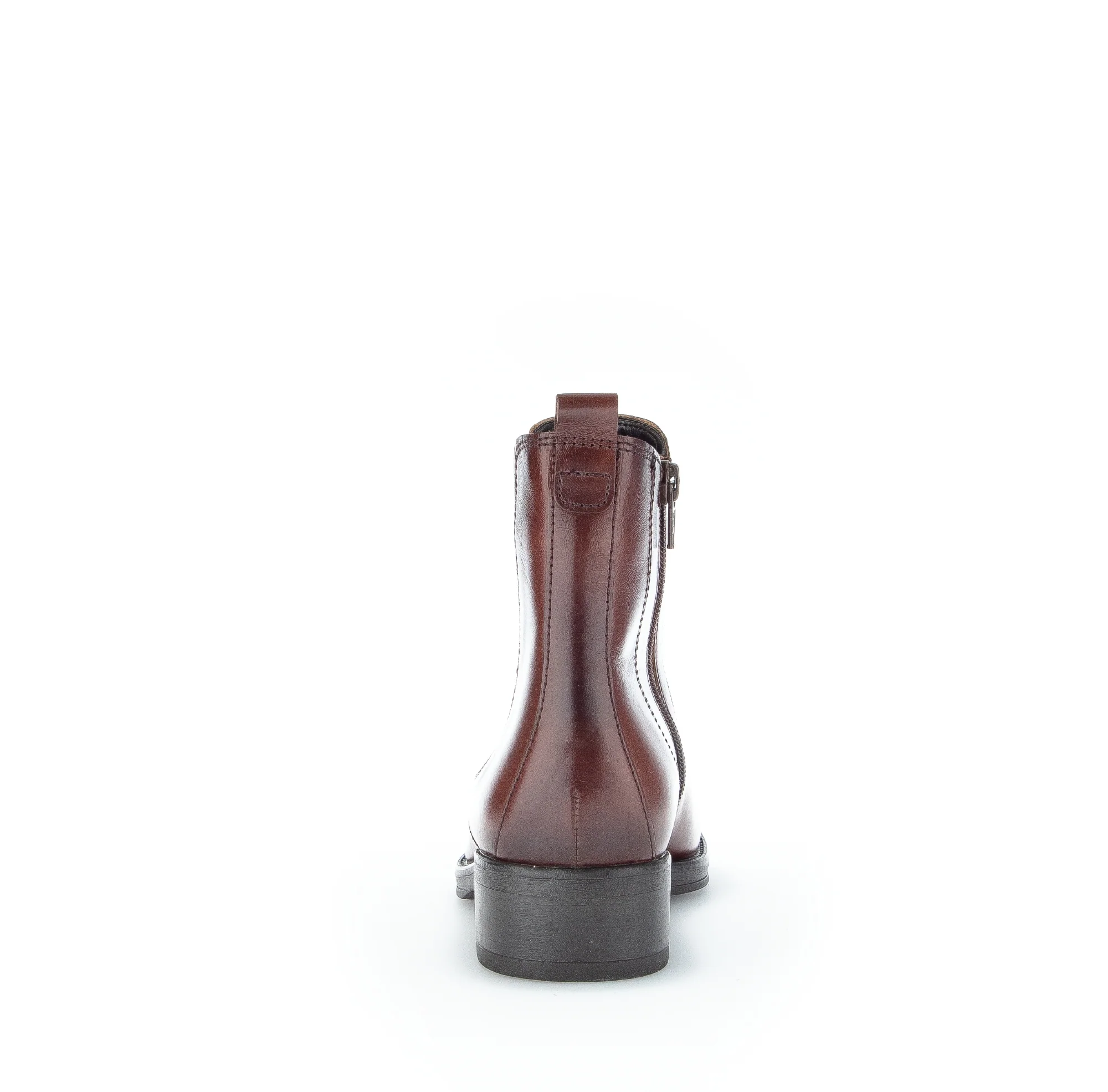 Bottines marrons en cuir lisse - Image 4