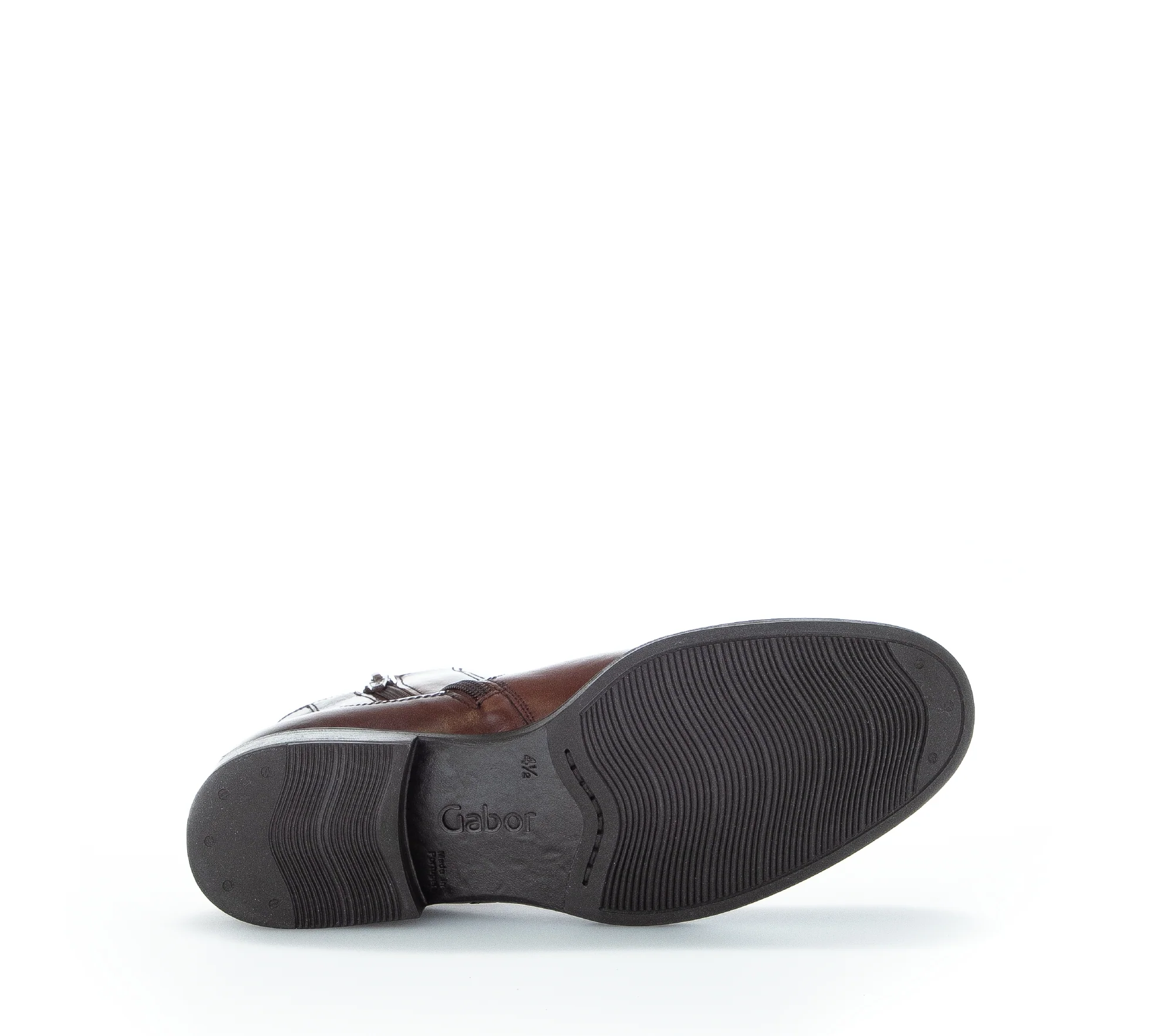 Bottines marrons en cuir lisse - Image 5