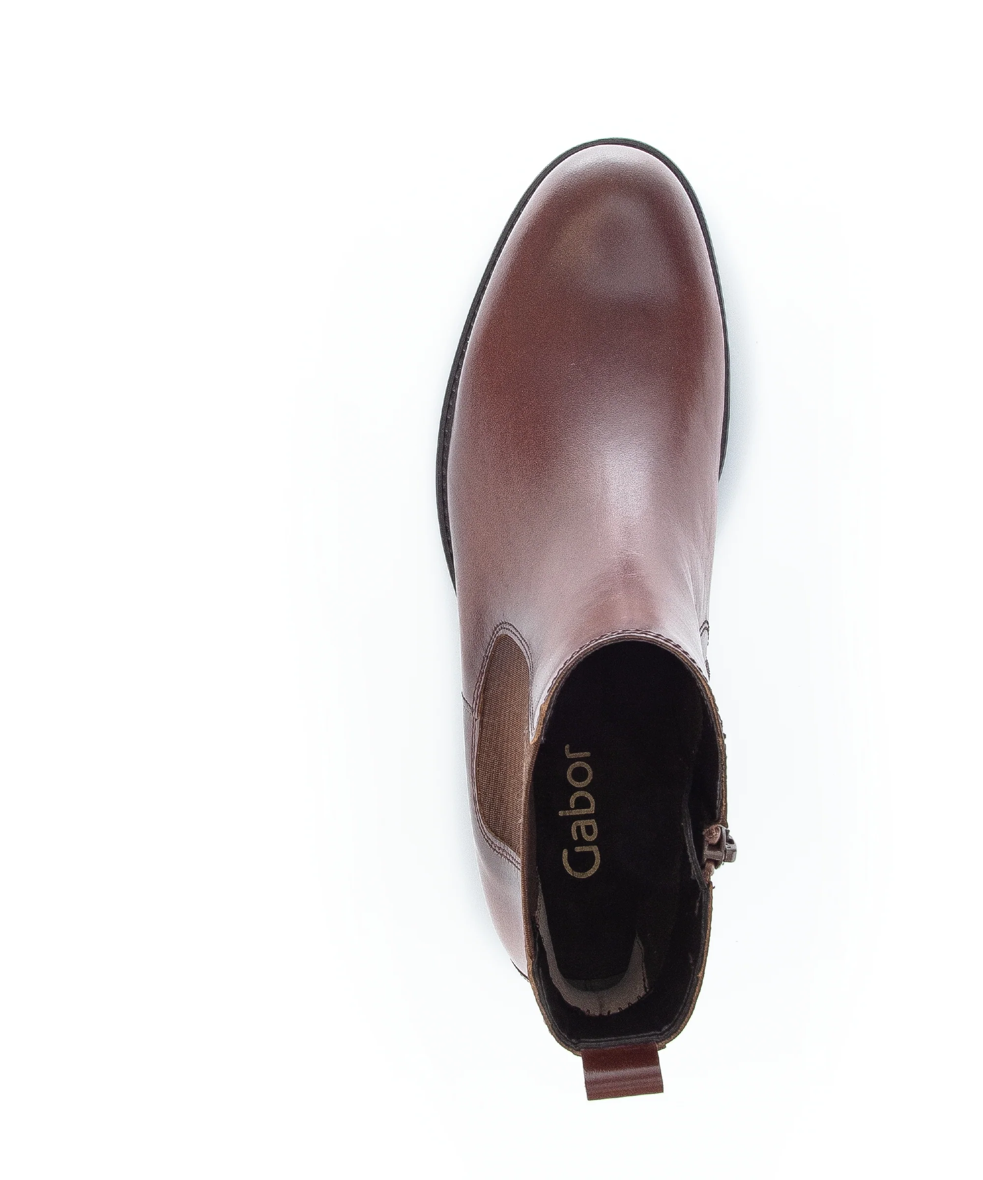 Bottines marrons en cuir lisse - Image 6