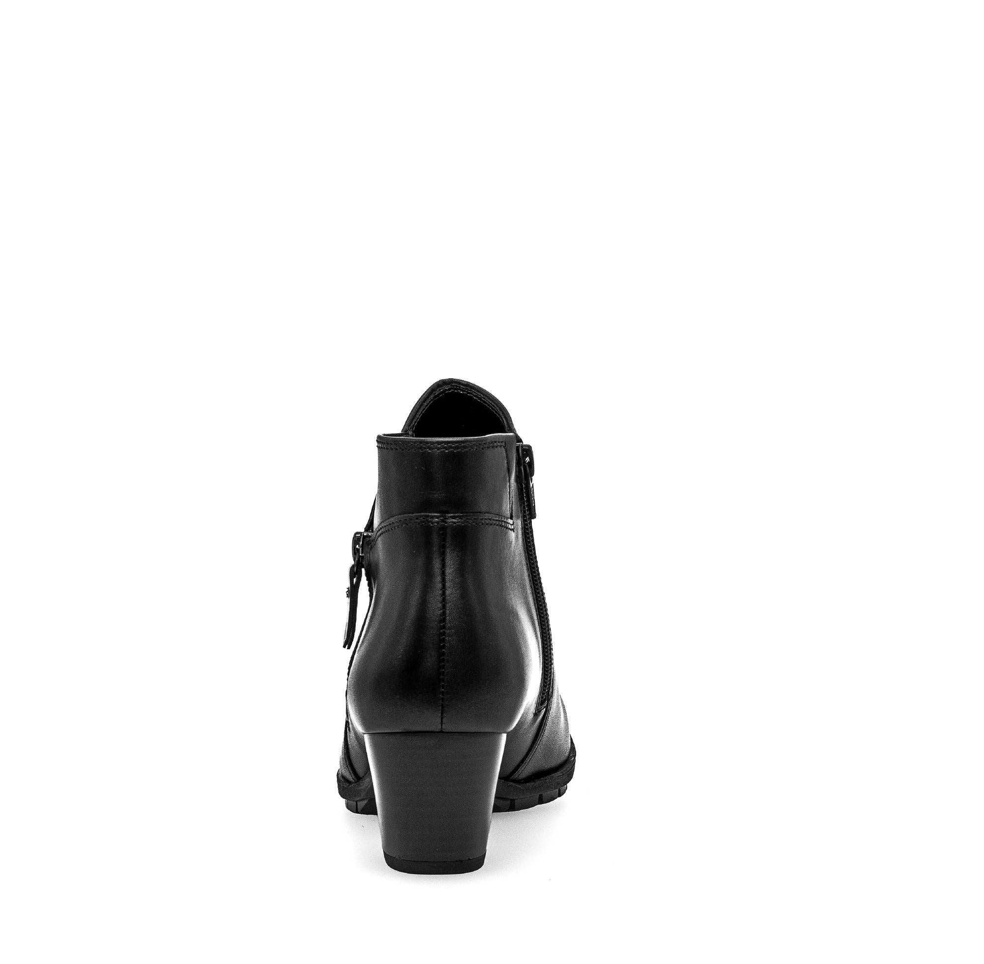 Bottines noires en cuir lisse - Image 4