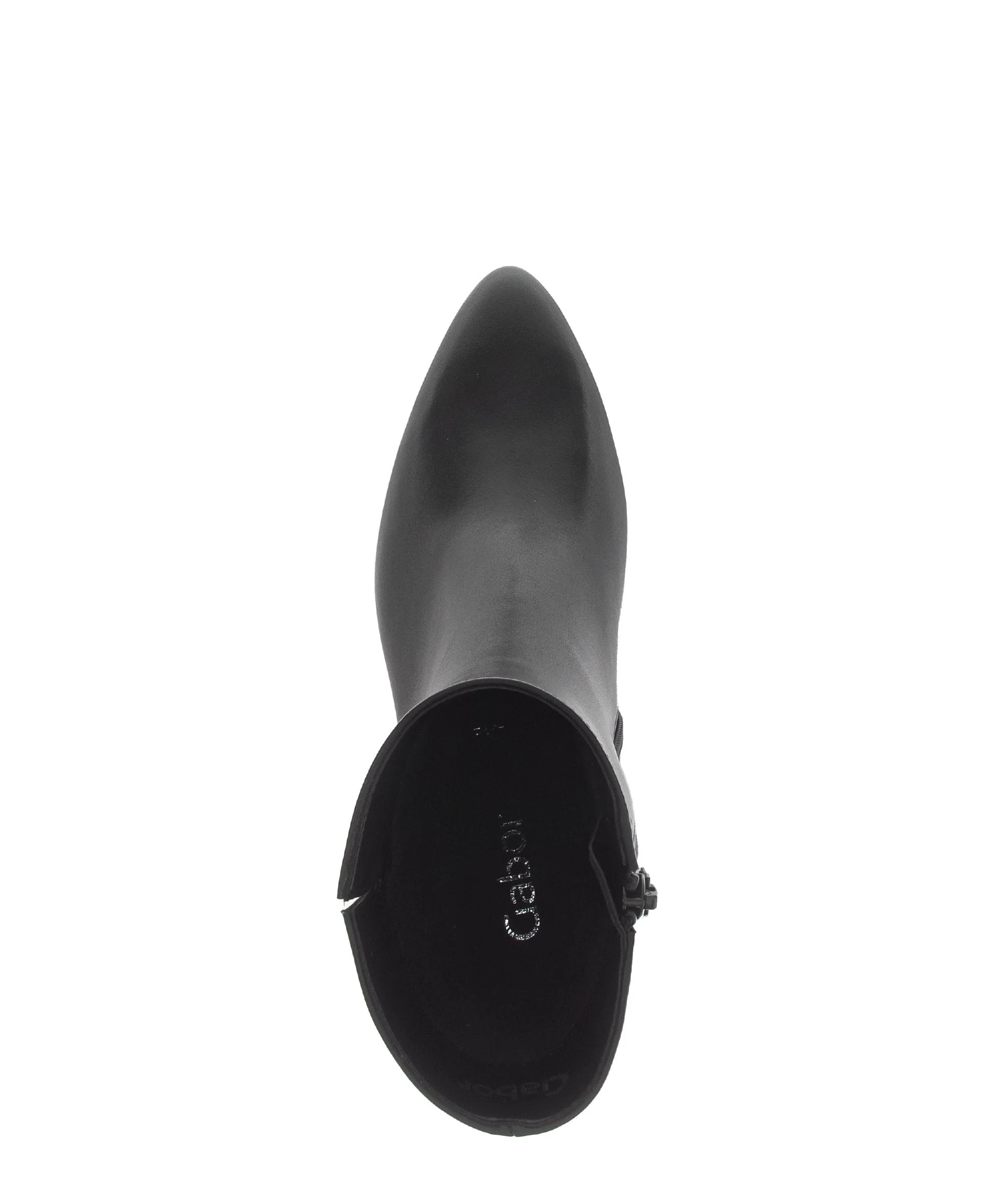 Bottines noires en cuir lisse - Image 3