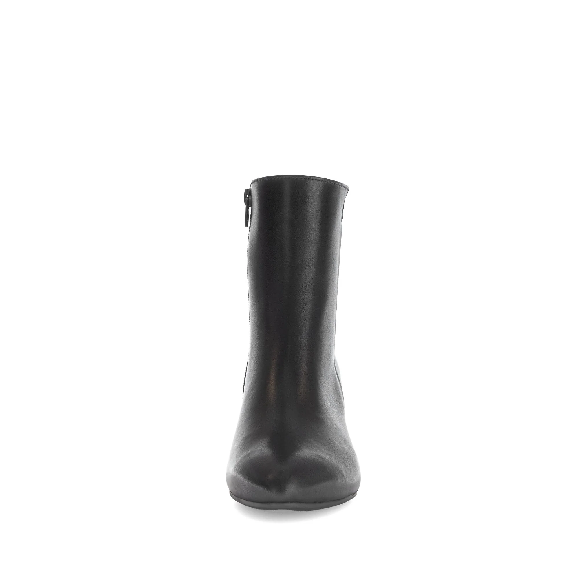 Bottines noires en cuir lisse - Image 5
