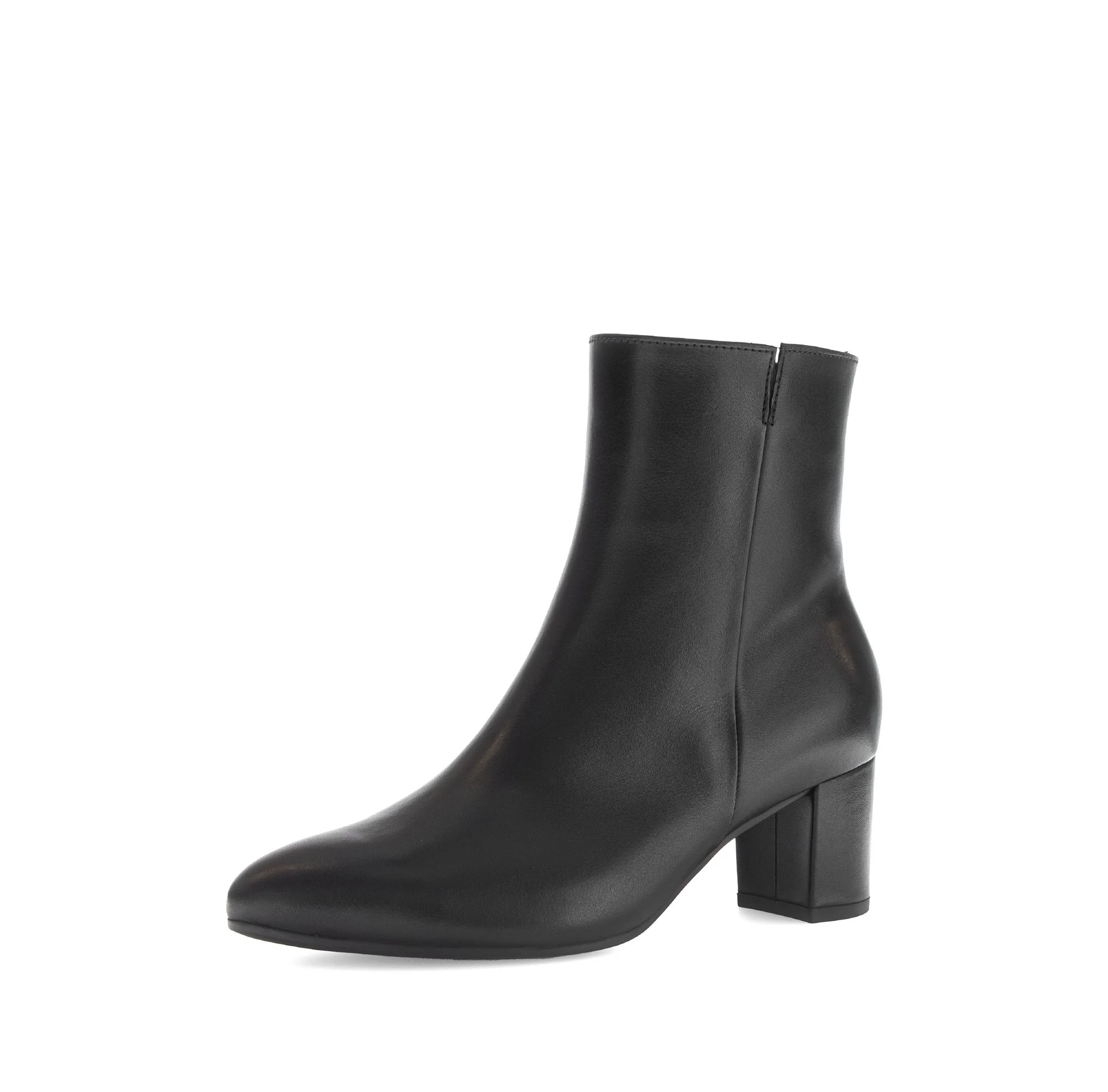 Bottines noires en cuir lisse - Image 6