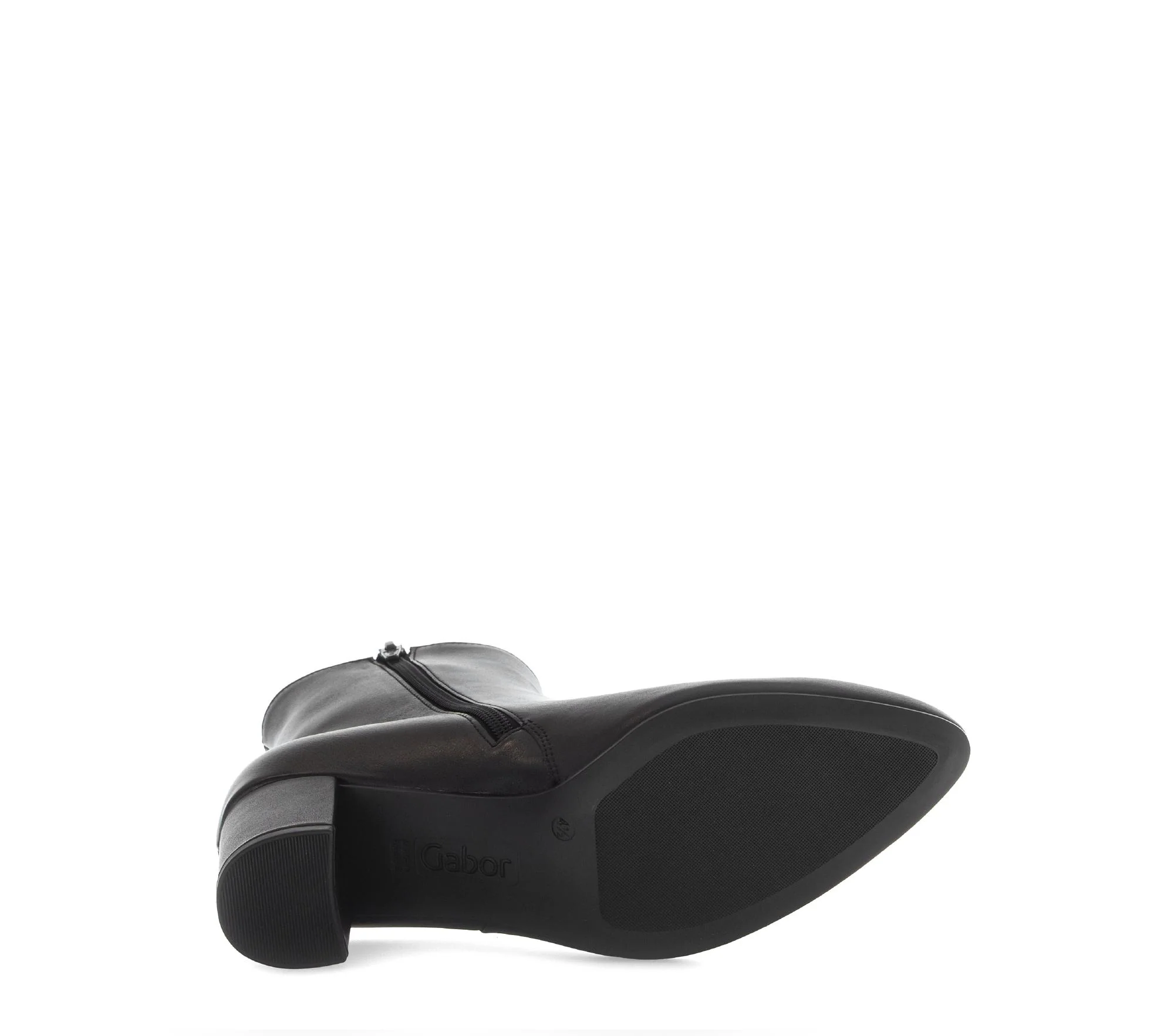 Bottines noires en cuir lisse - Image 7