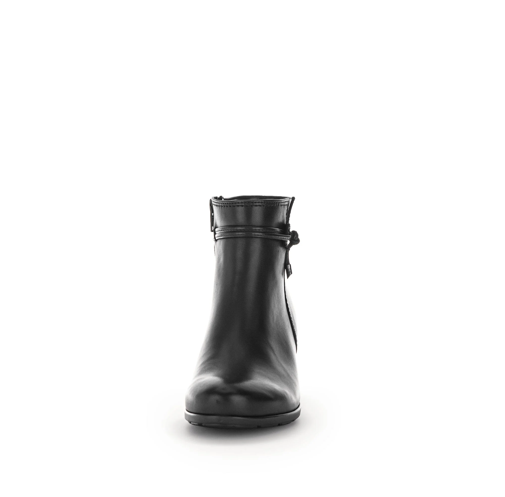 Bottines noires en cuir lisse - Image 5