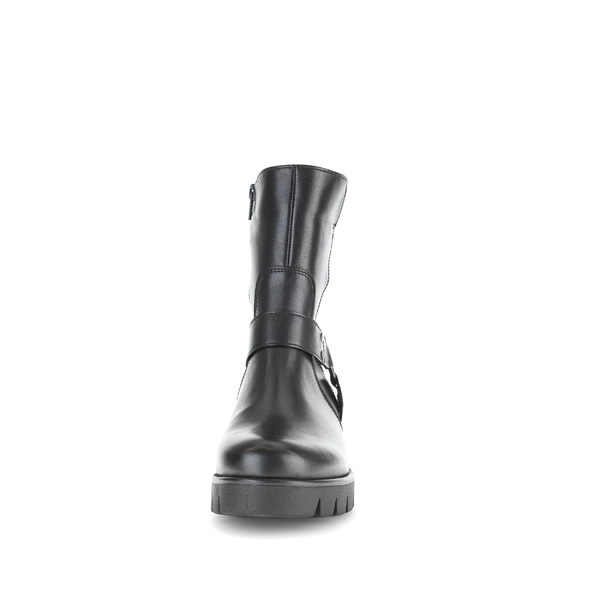 Bottines noires en cuir lisse - Image 4