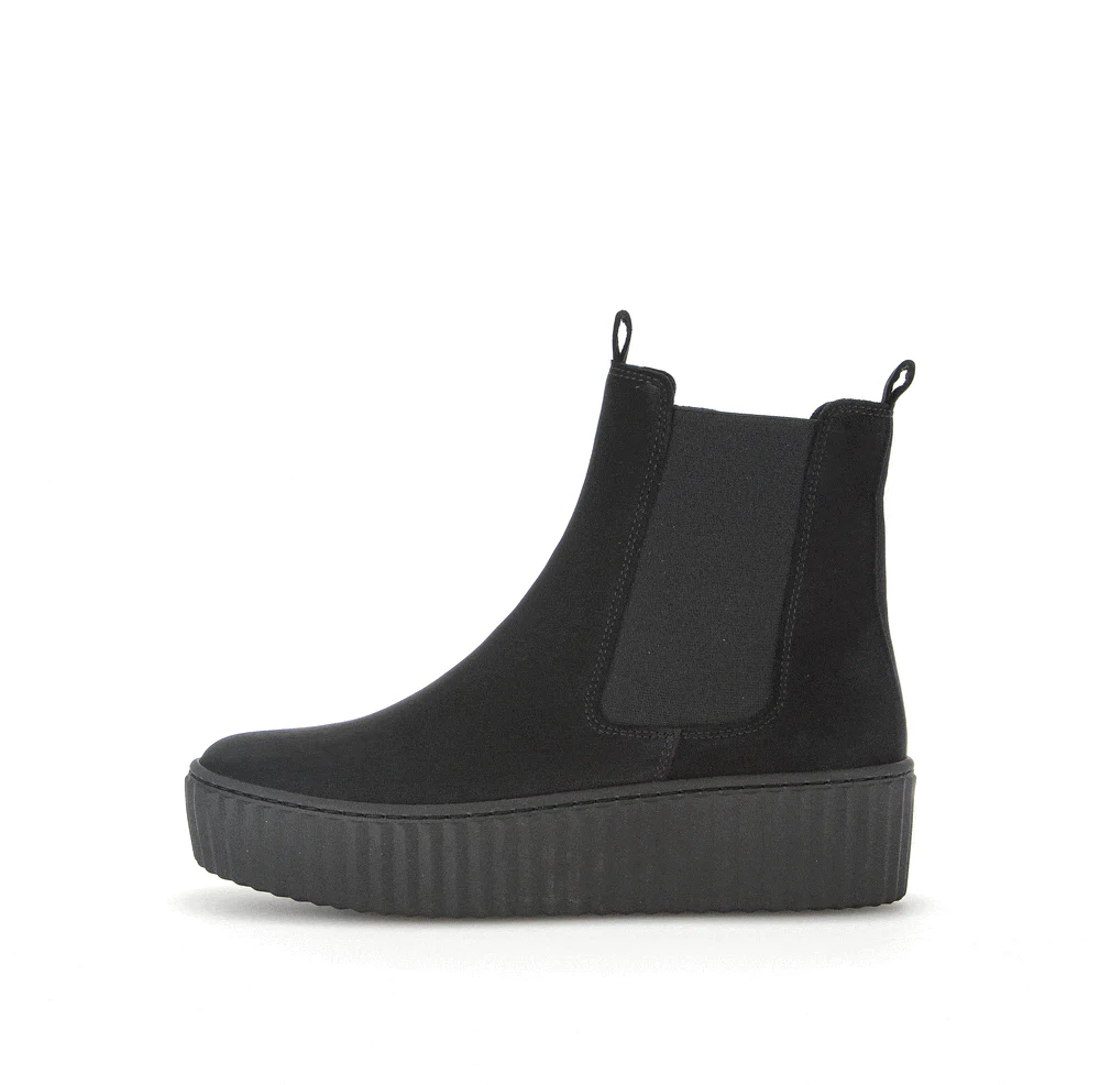 Bottines noires en microfibre - Image 2