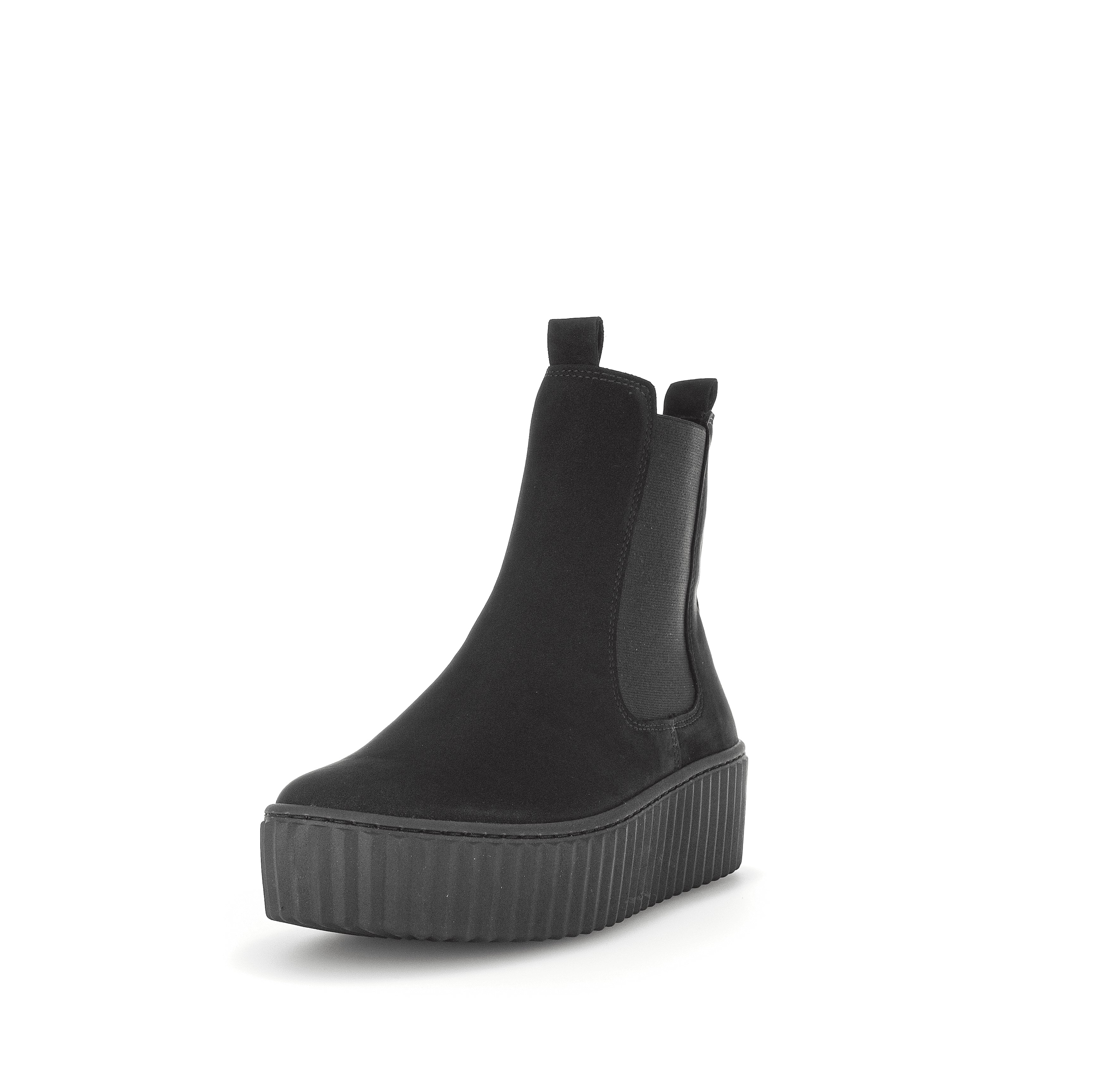 Bottines noires en microfibre - Image 4